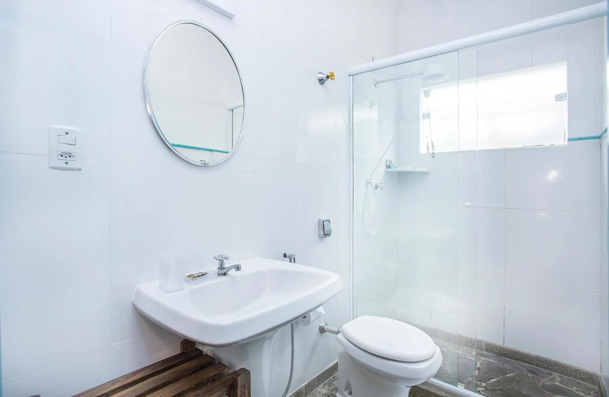 Shower in Pousada Recanto da Villa