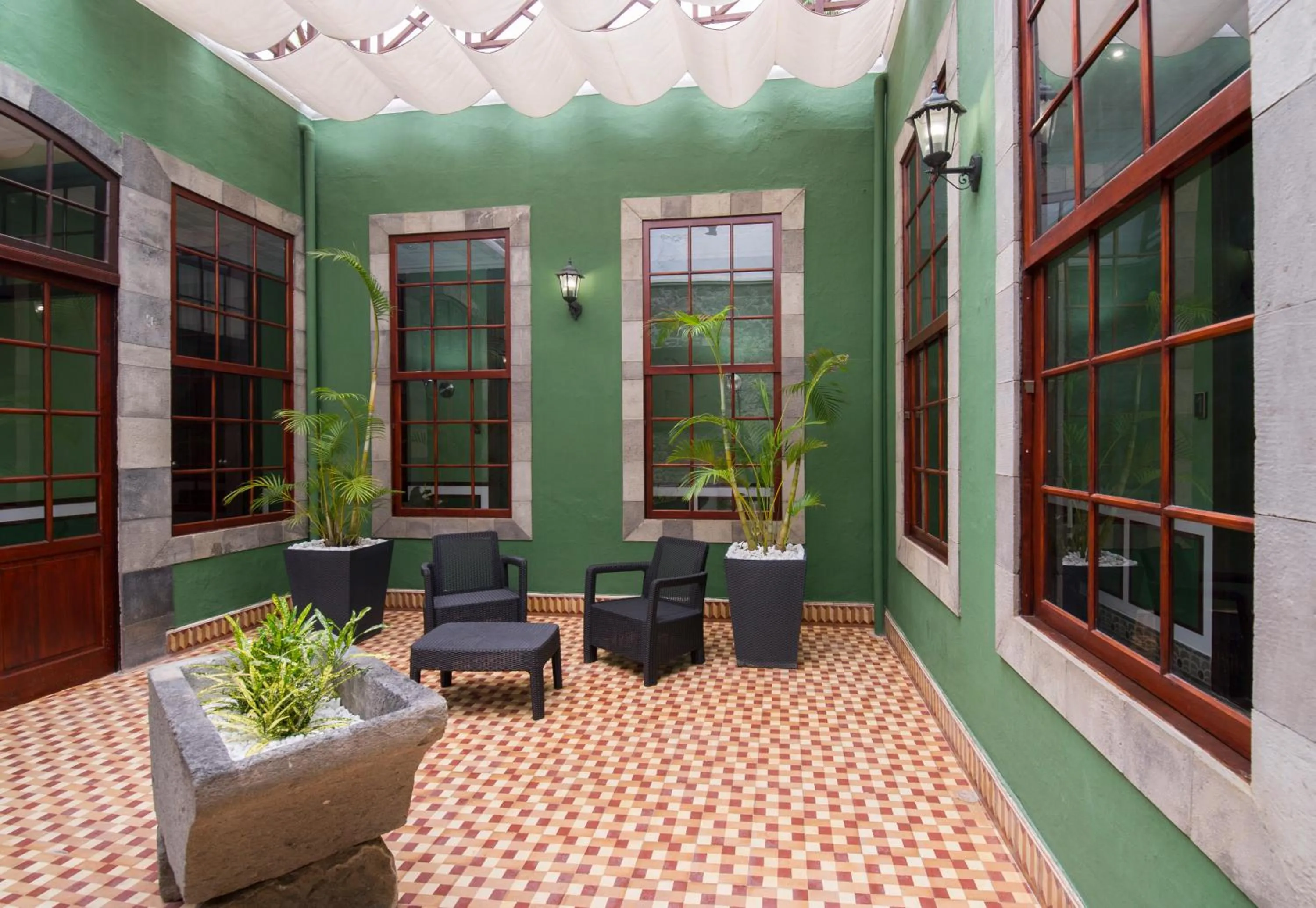 Living room in Hotel Emblemático Arucas