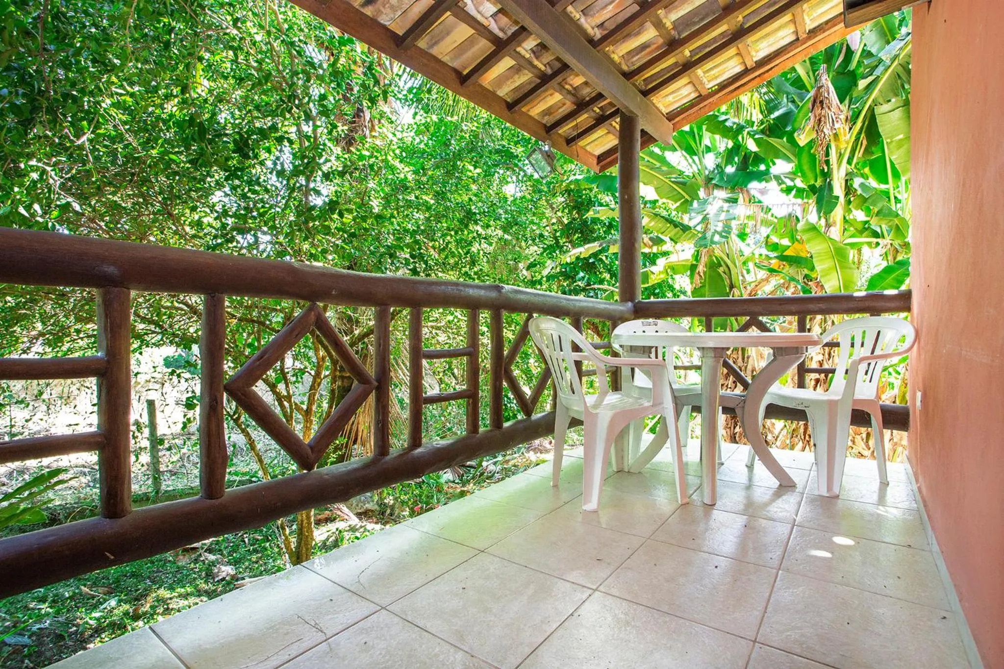 Balcony/Terrace in Hotel Alemão Beach de Ilhabela