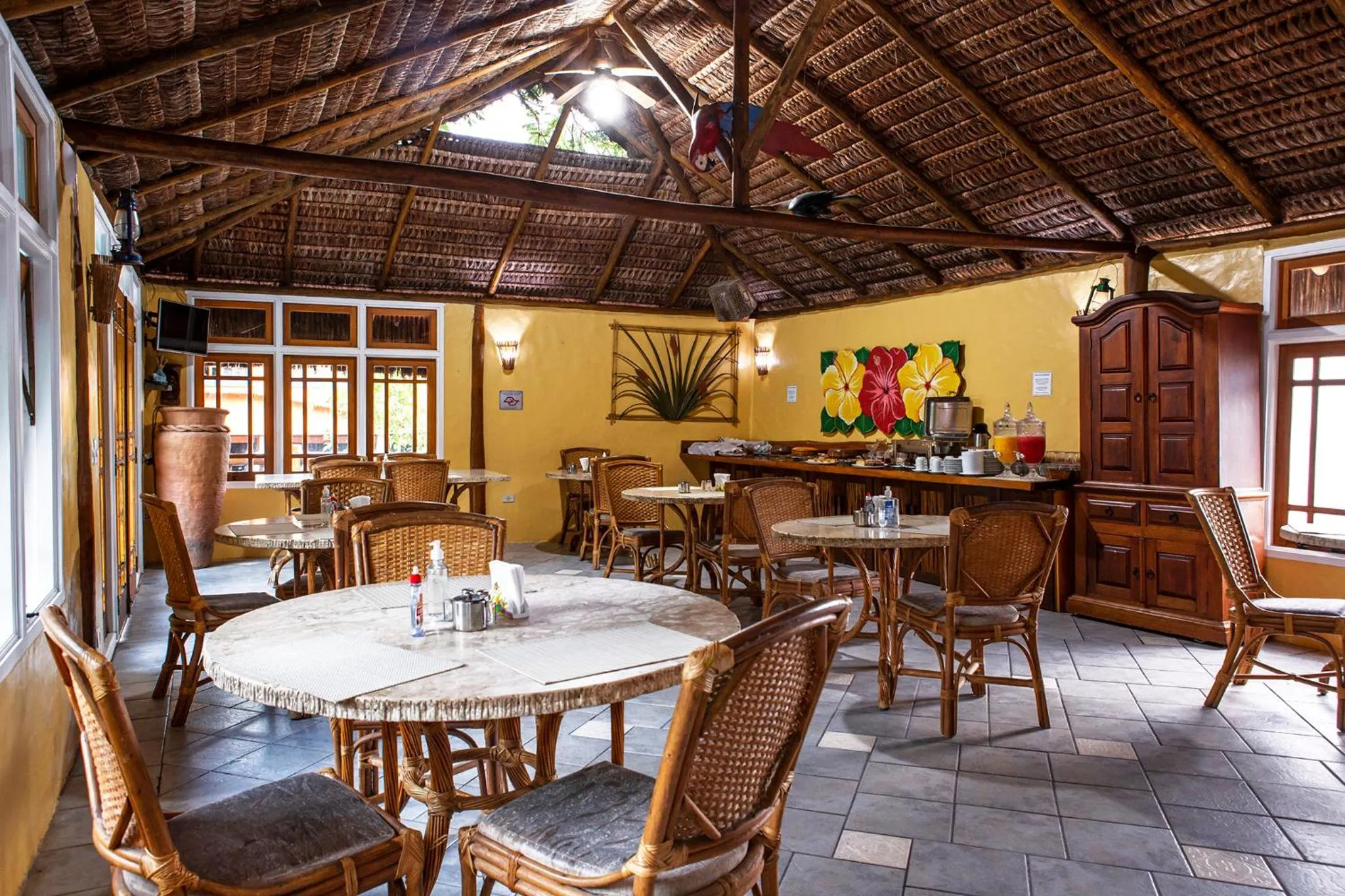 Dining area in Hotel Alemão Beach de Ilhabela