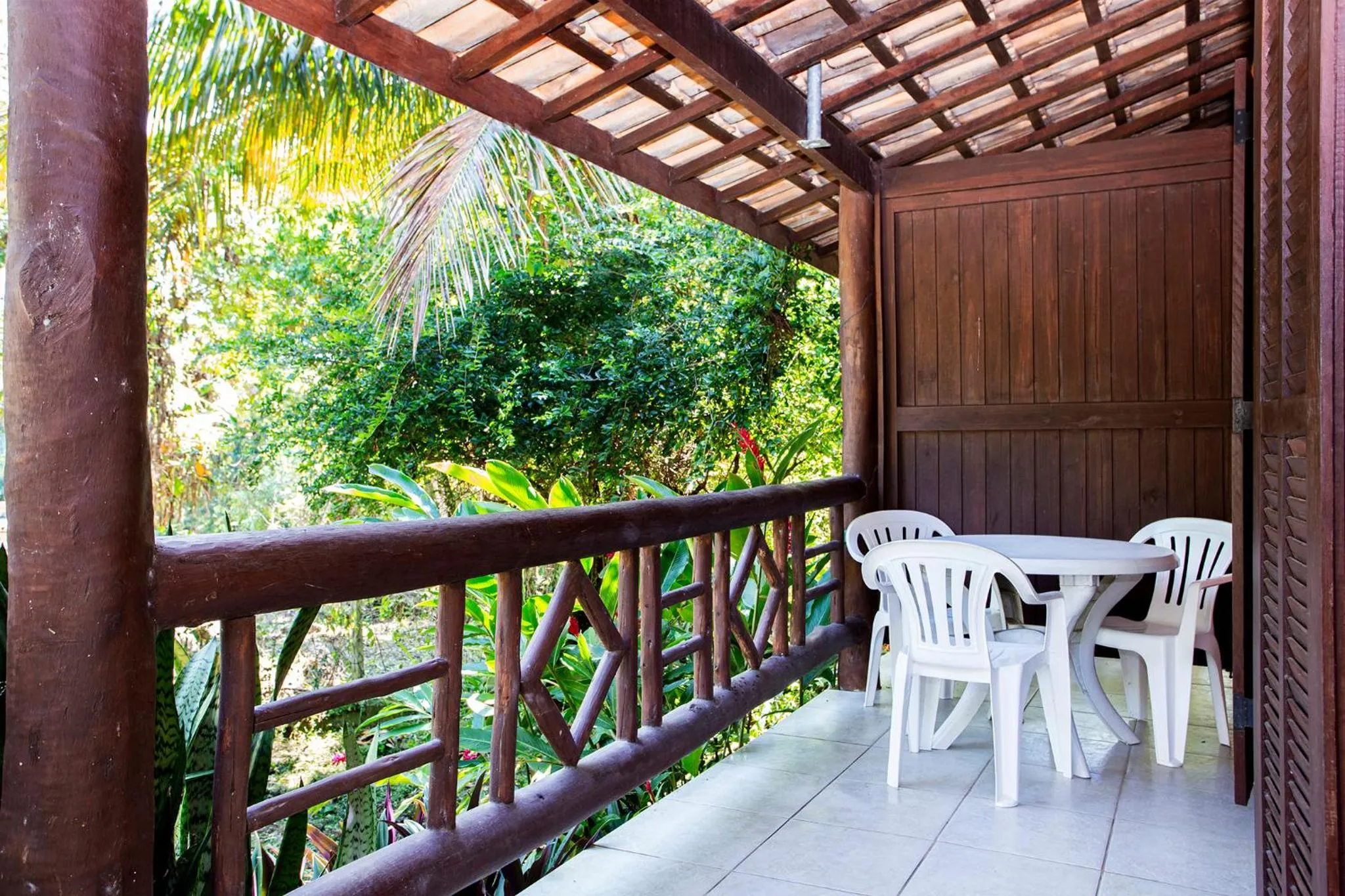 Balcony/Terrace in Hotel Alemão Beach de Ilhabela