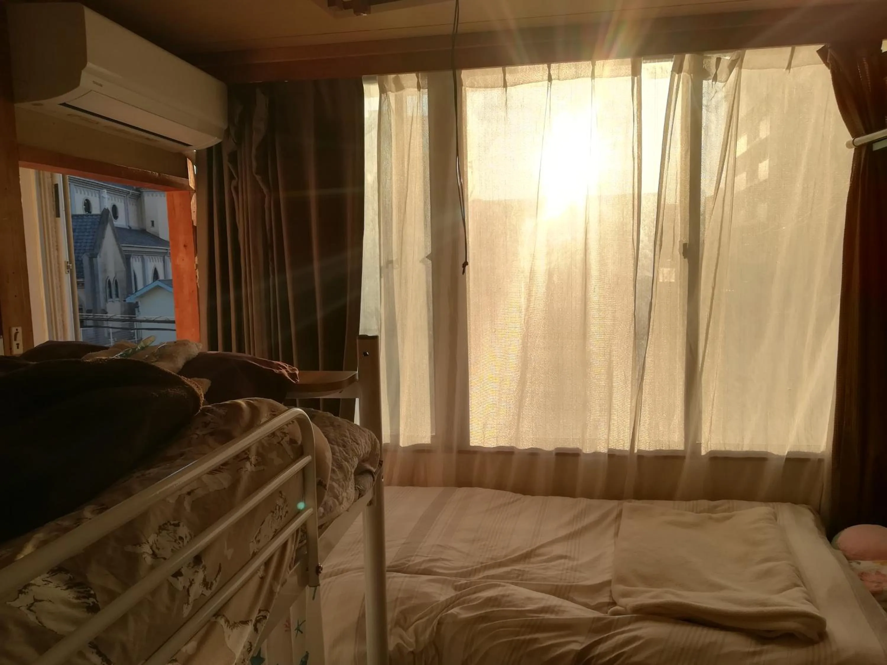 Living room, Bed in Credo Sasebo