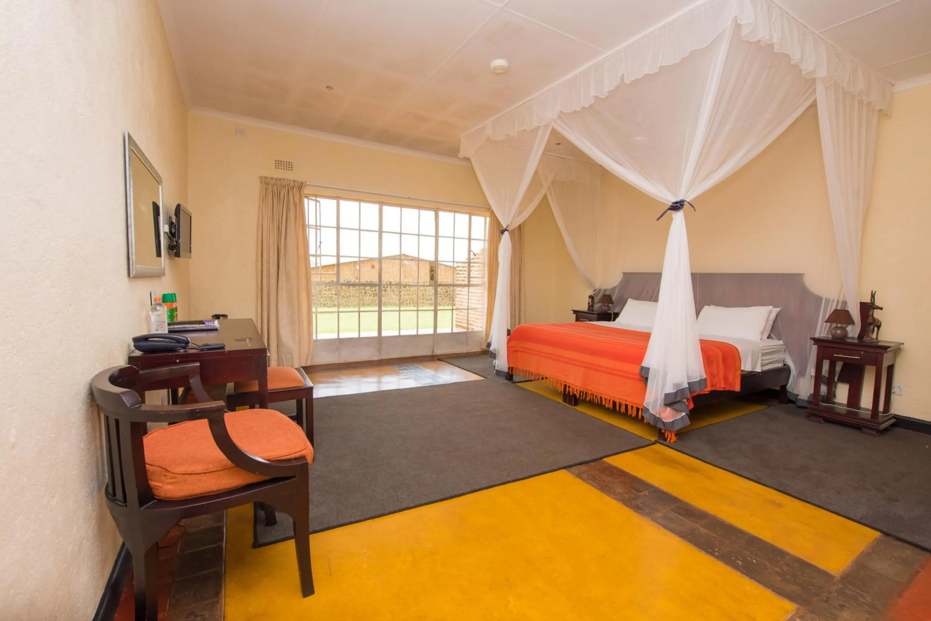 Bed in Game Haven Lodge