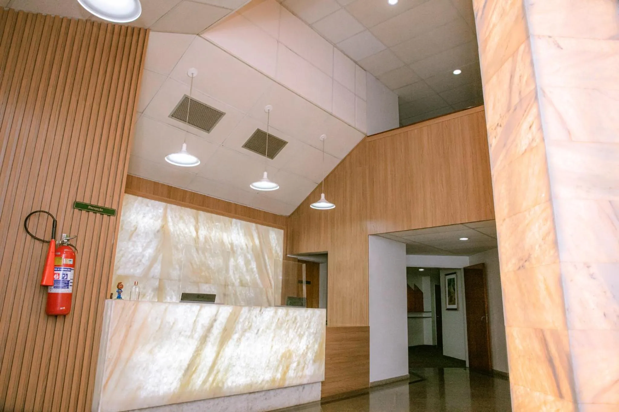 Lobby or reception in Fênix Hotel Varginha