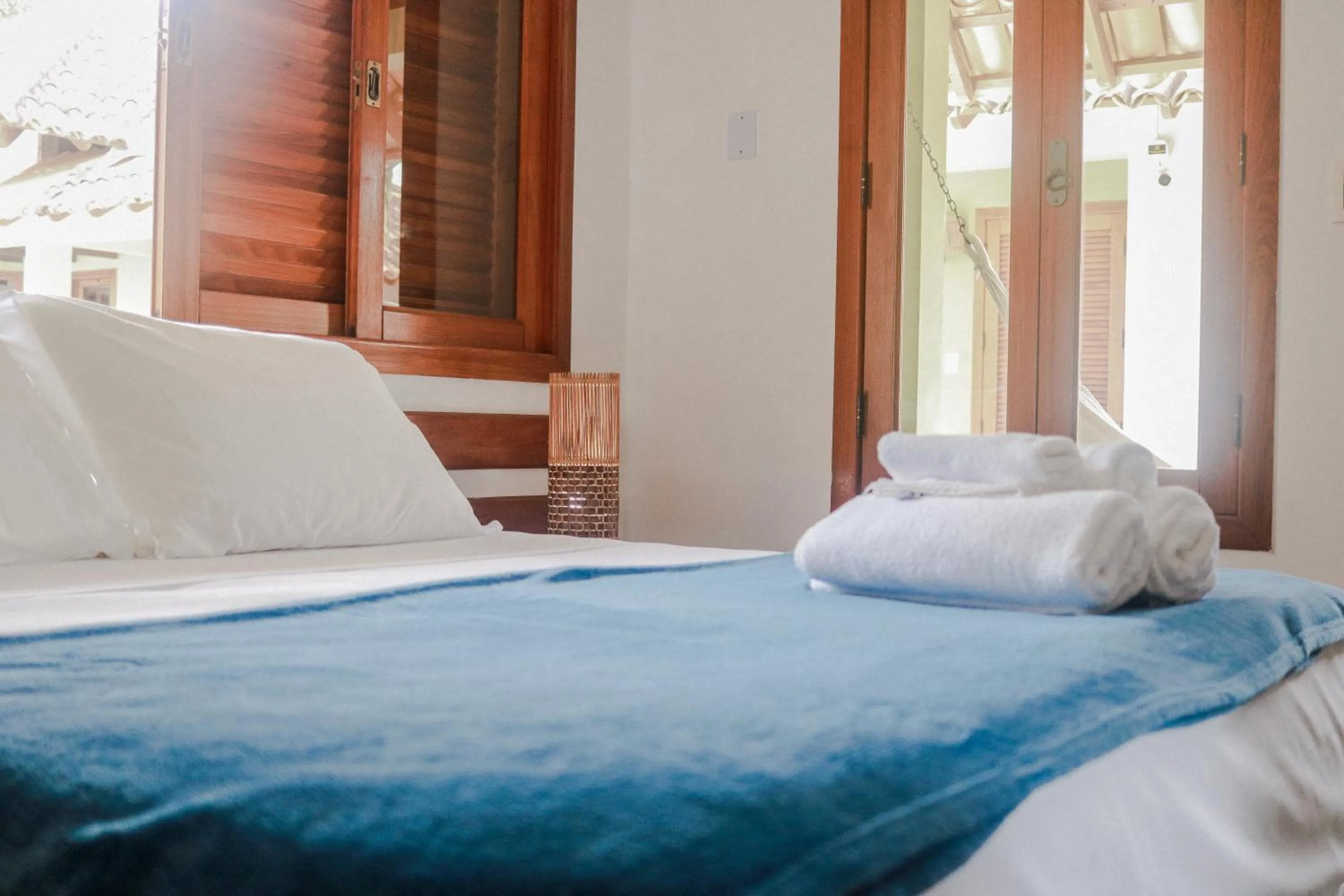 Bed in Pousada Maria Farinha