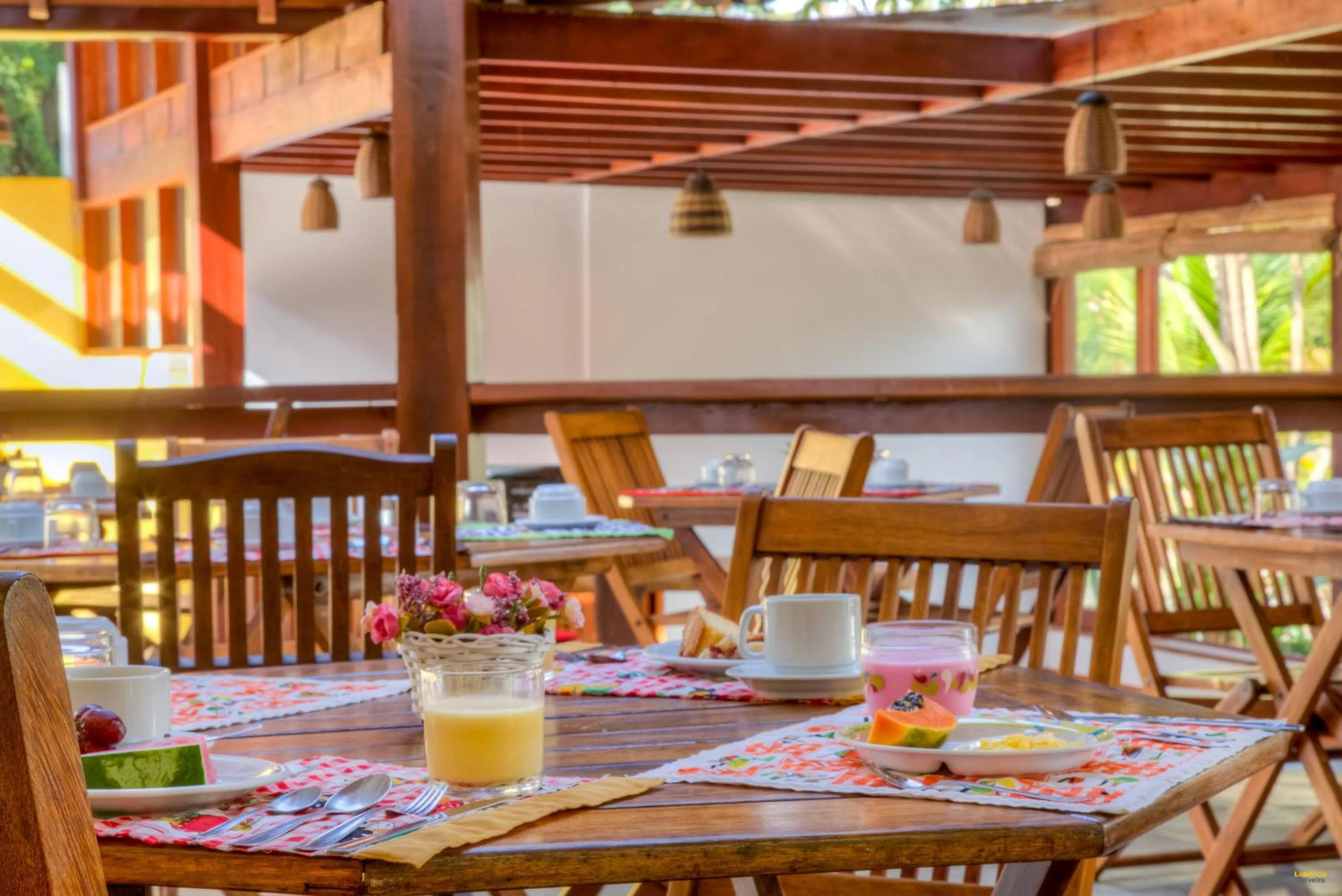 Buffet breakfast in Pousada Maria Farinha