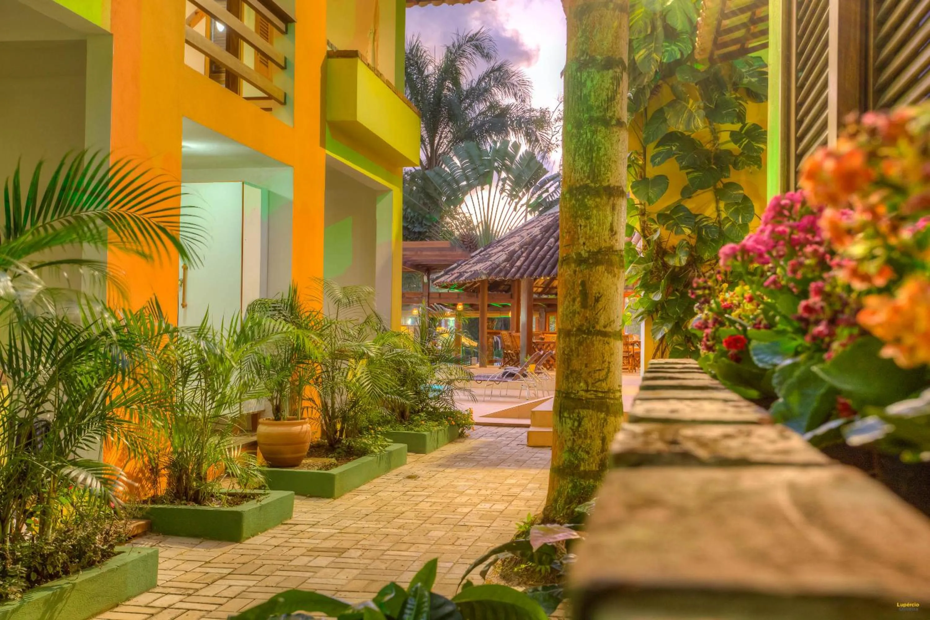 Garden in Pousada Maria Farinha