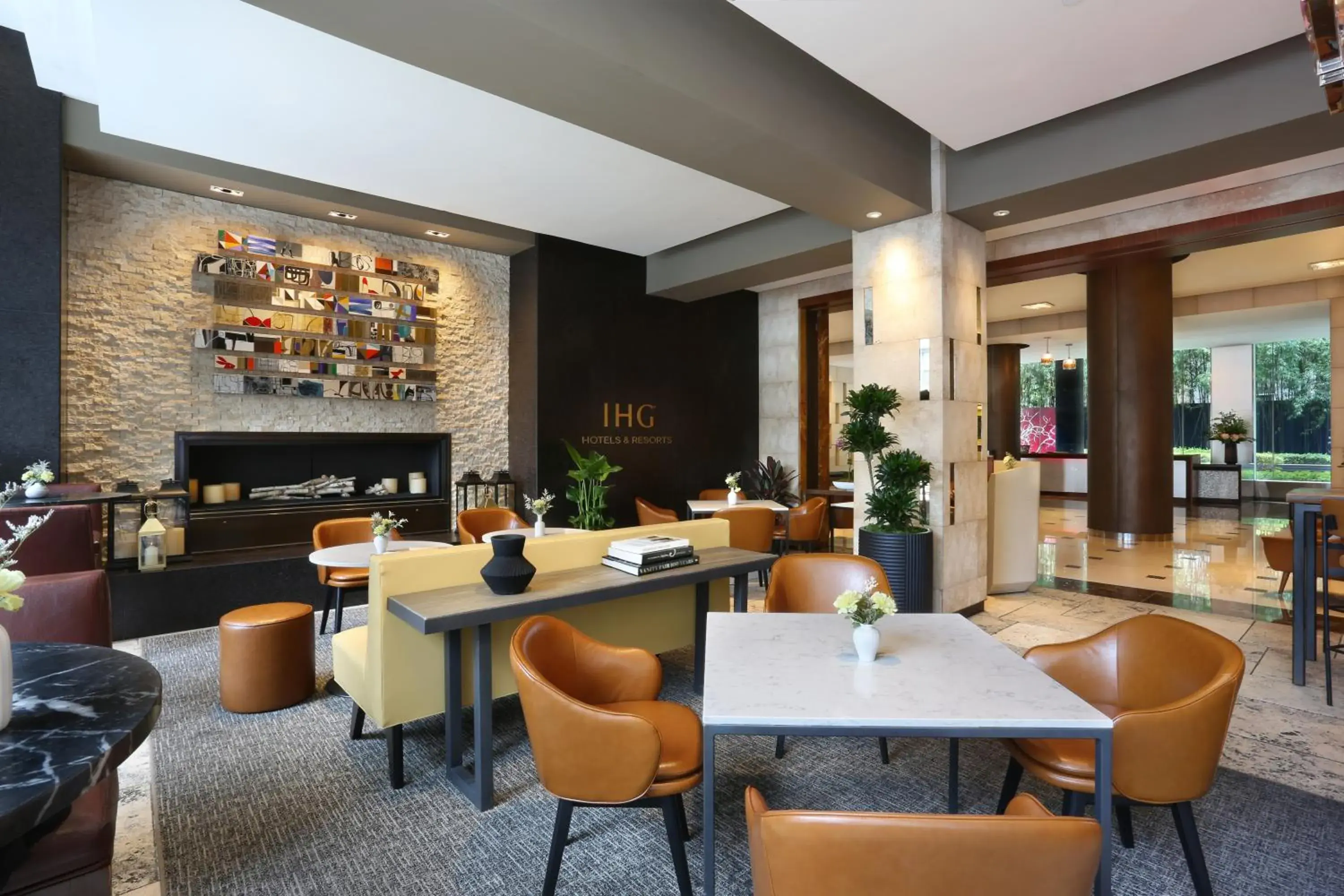 Lounge or bar in InterContinental New York Times Square by IHG Lounge or bar in InterContinental New York Times Square by IHG