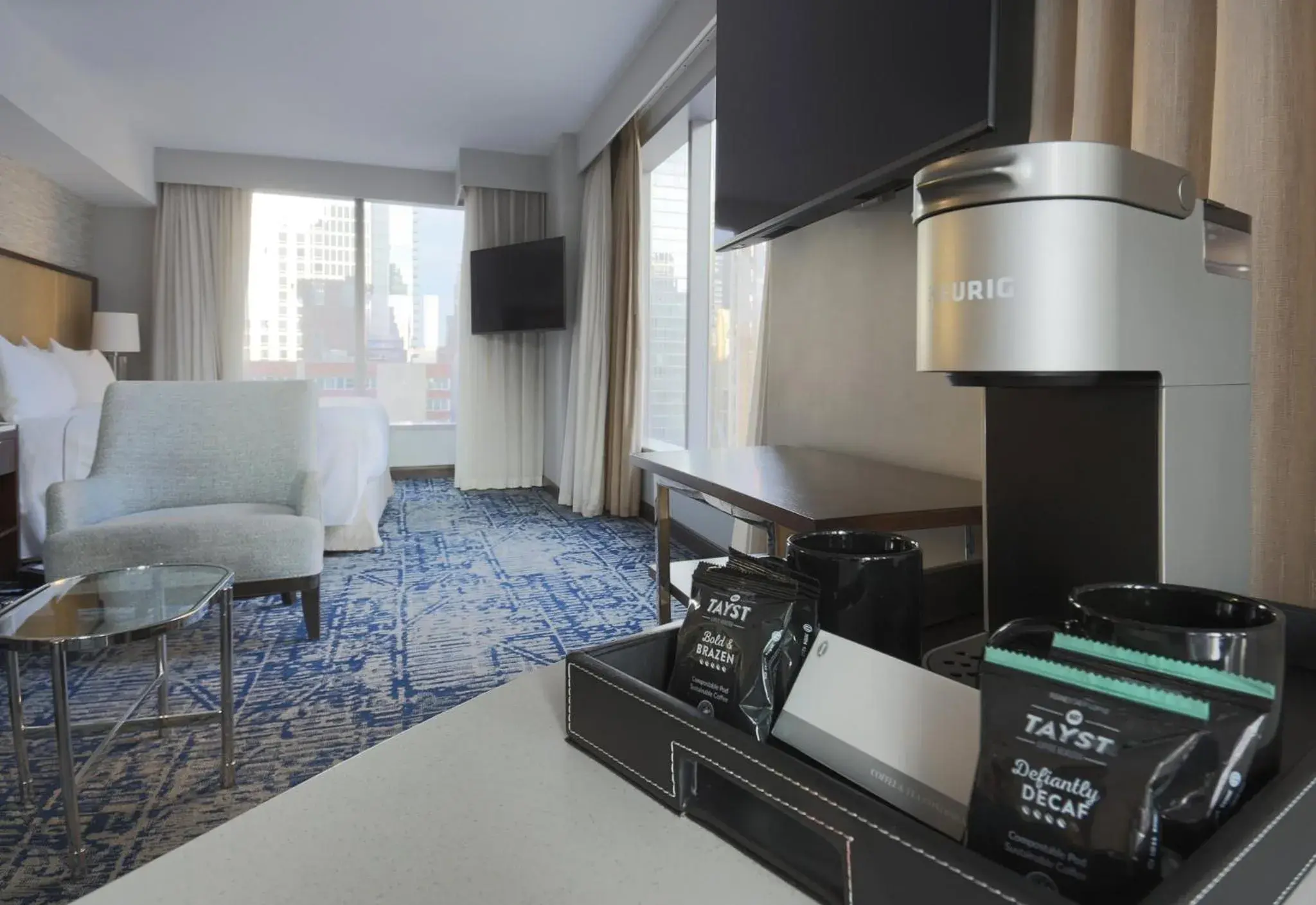 Lobby or reception in InterContinental New York Times Square by IHG Lobby or reception in InterContinental New York Times Square by IHG