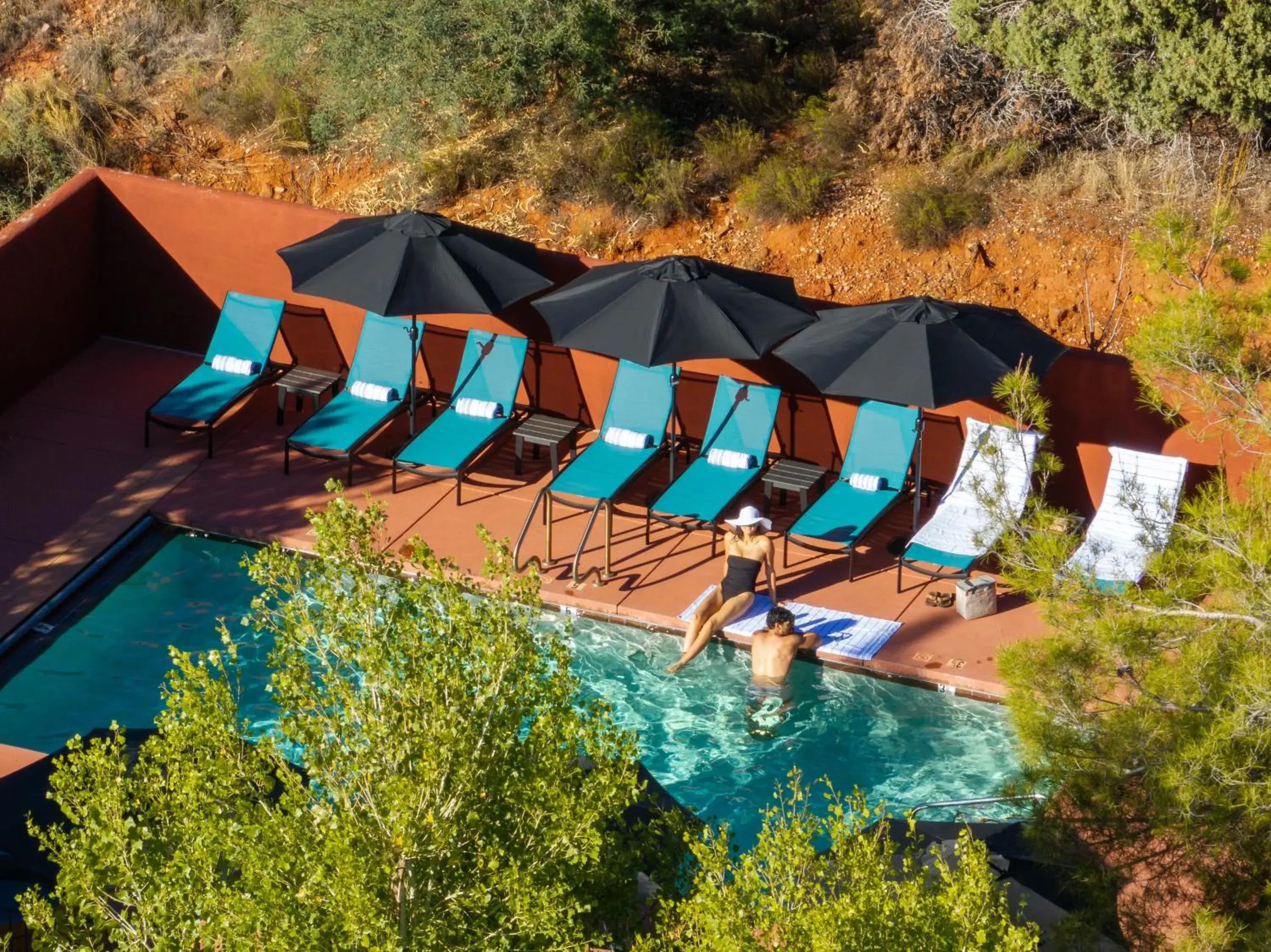 Swimming pool in Las Posadas of Sedona Swimming pool in Las Posadas of Sedona