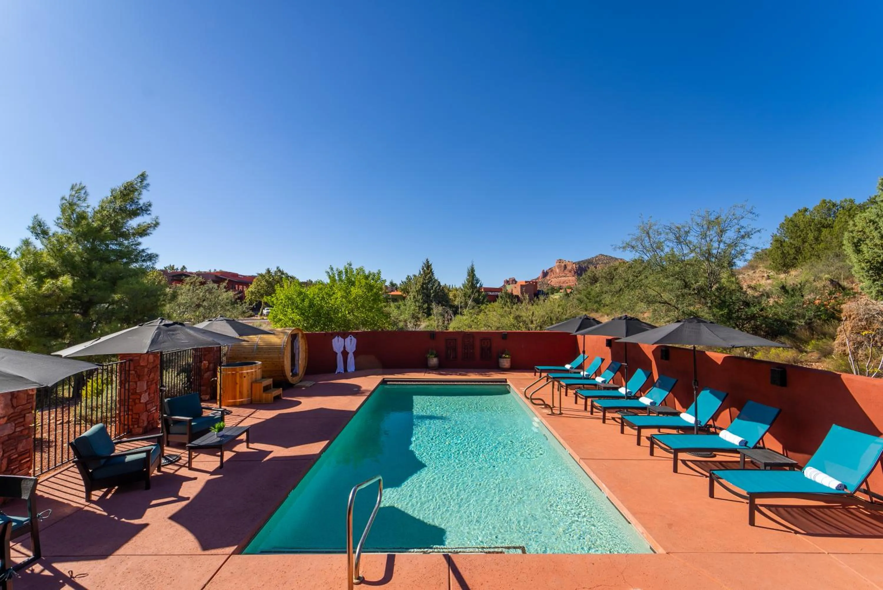 Swimming pool in Las Posadas of Sedona