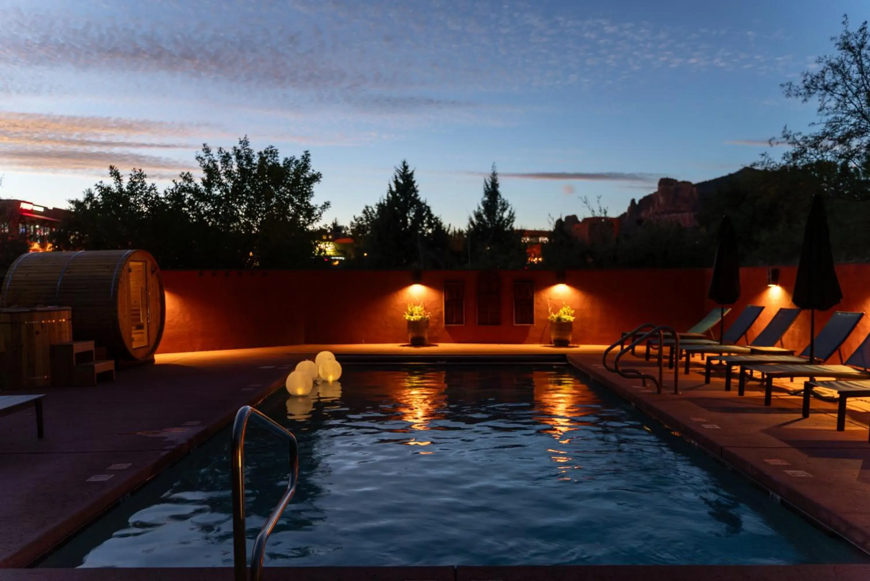 Swimming pool in Las Posadas of Sedona Swimming pool in Las Posadas of Sedona