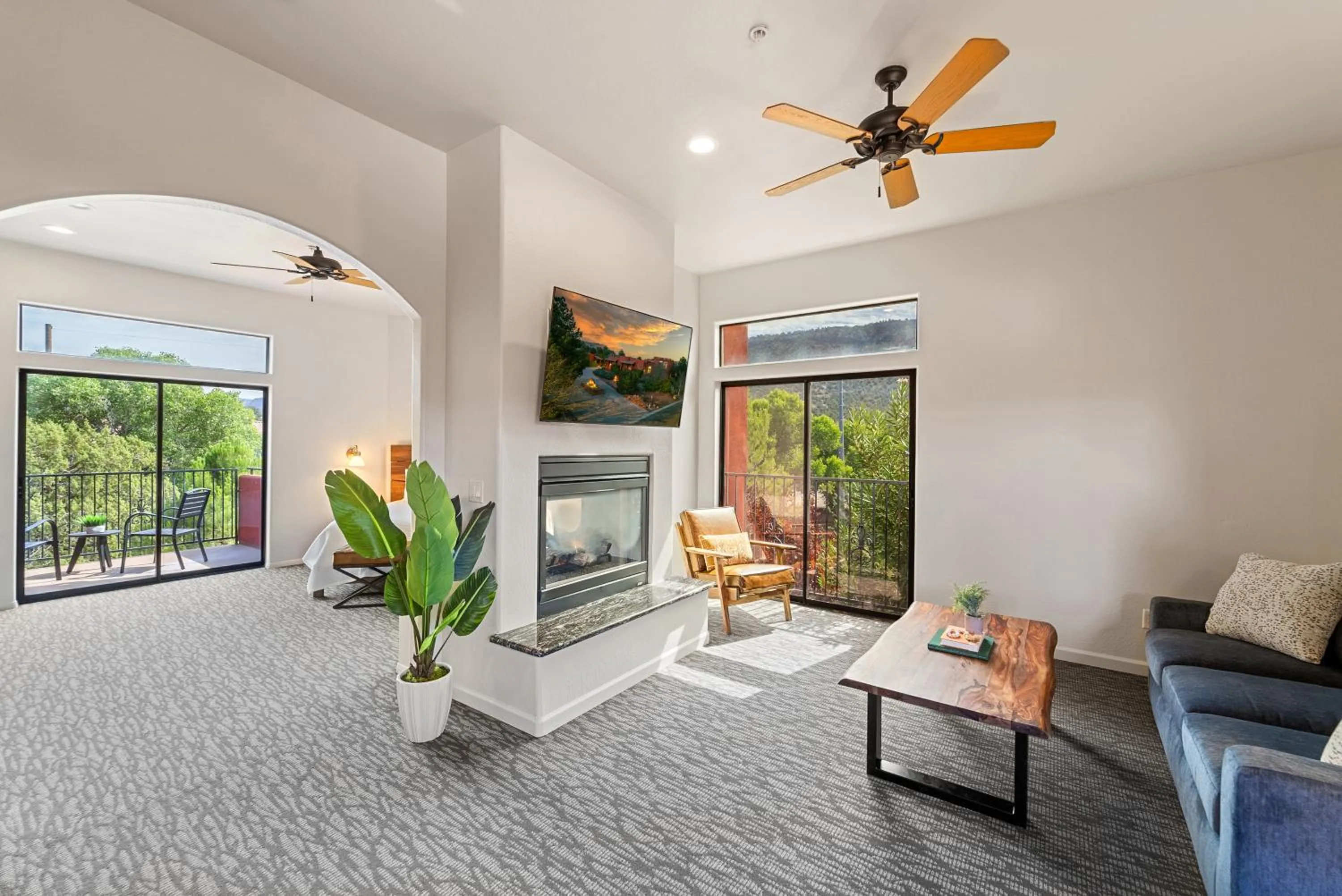 Living room in Las Posadas of Sedona