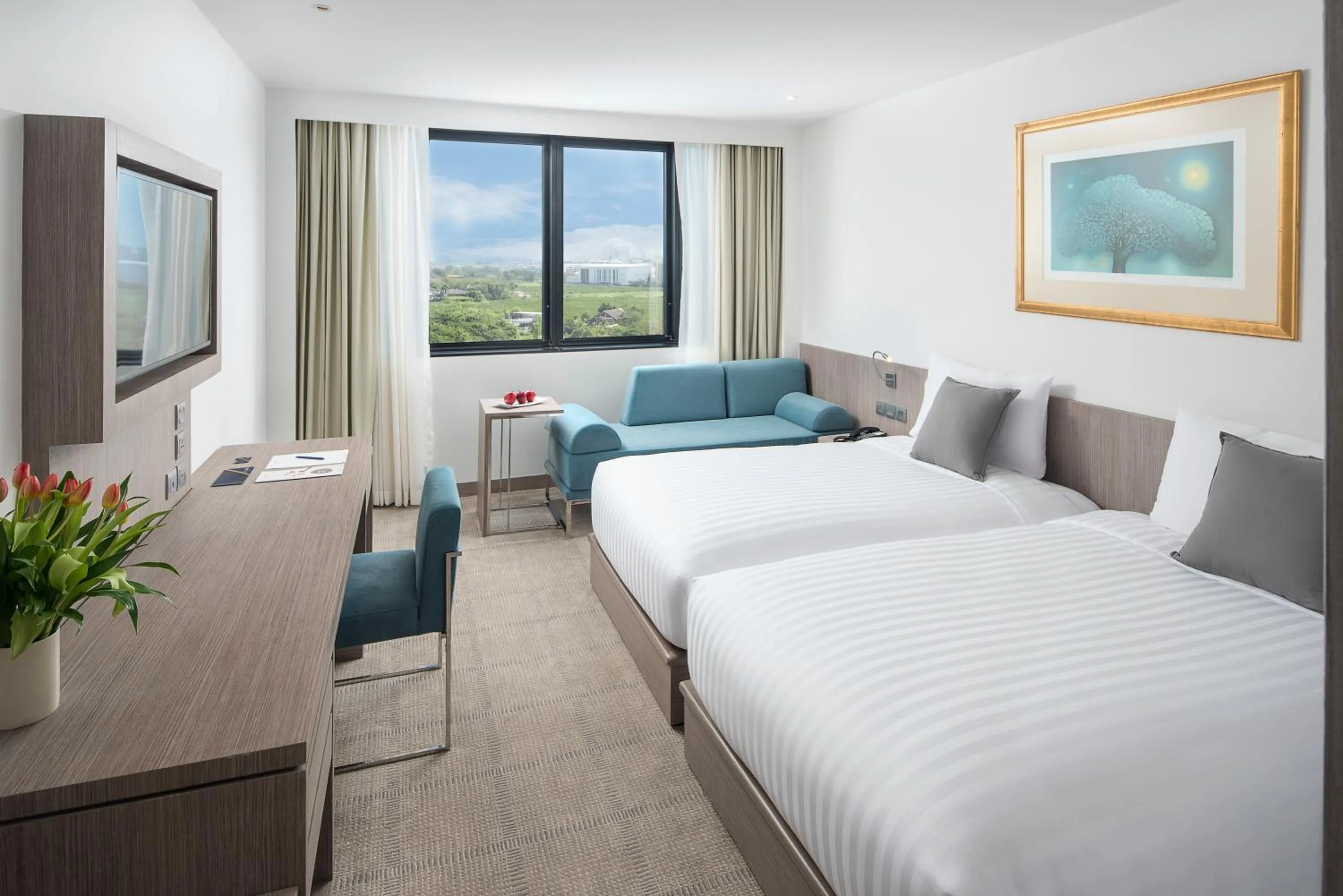 Bed in Novotel Bangkok Bangna