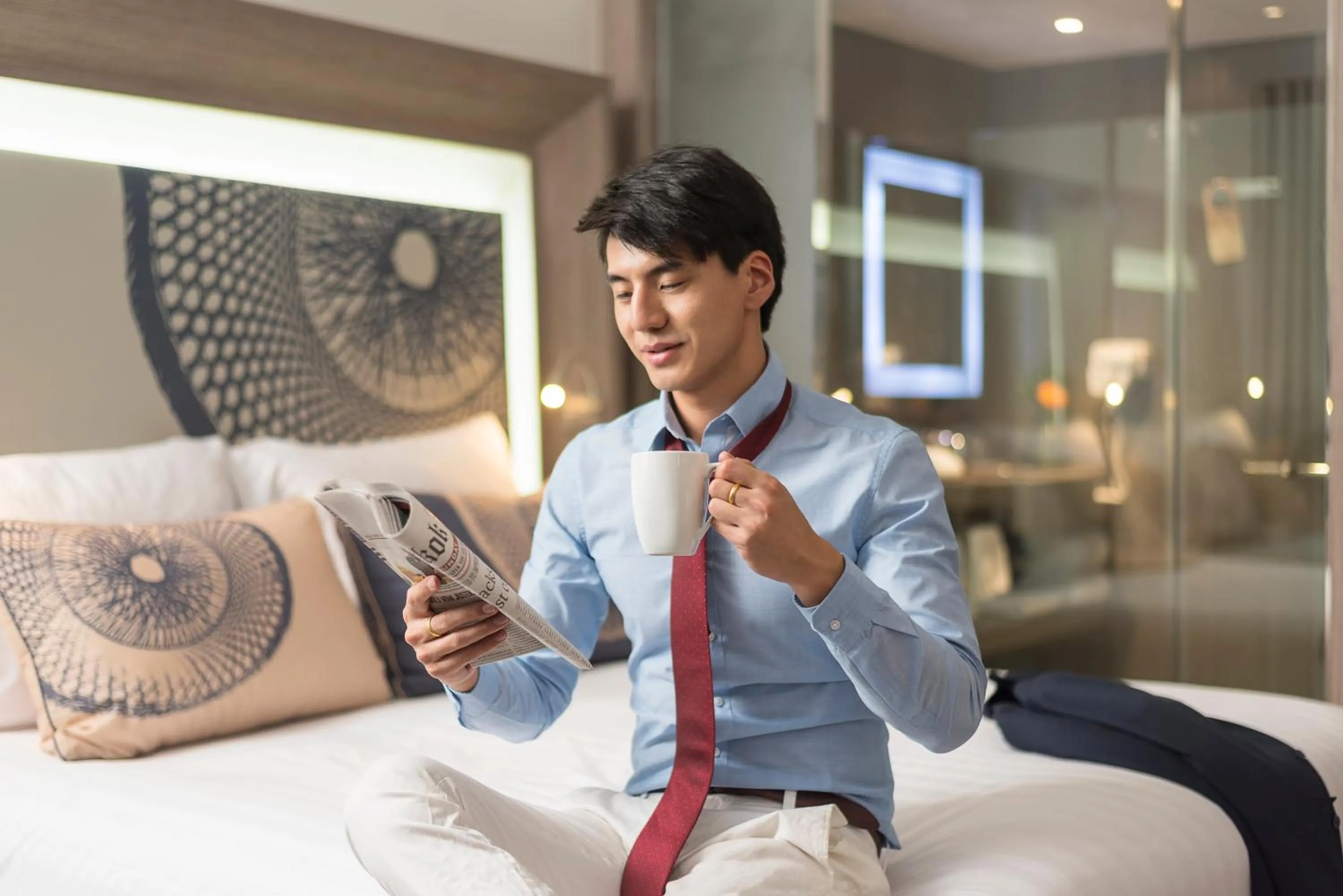 Bed in Novotel Bangkok Bangna