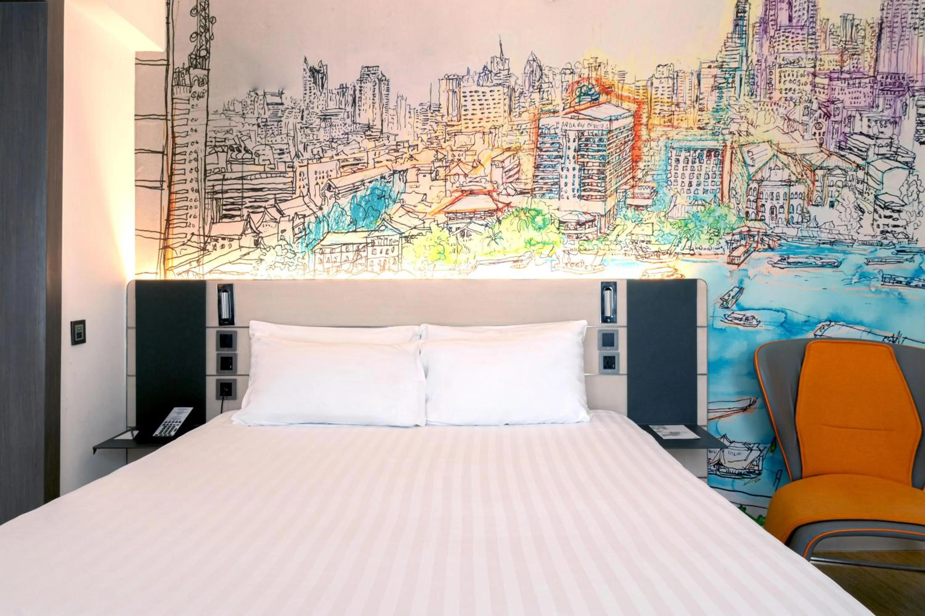 Bed in Novotel Bangkok on Siam Square