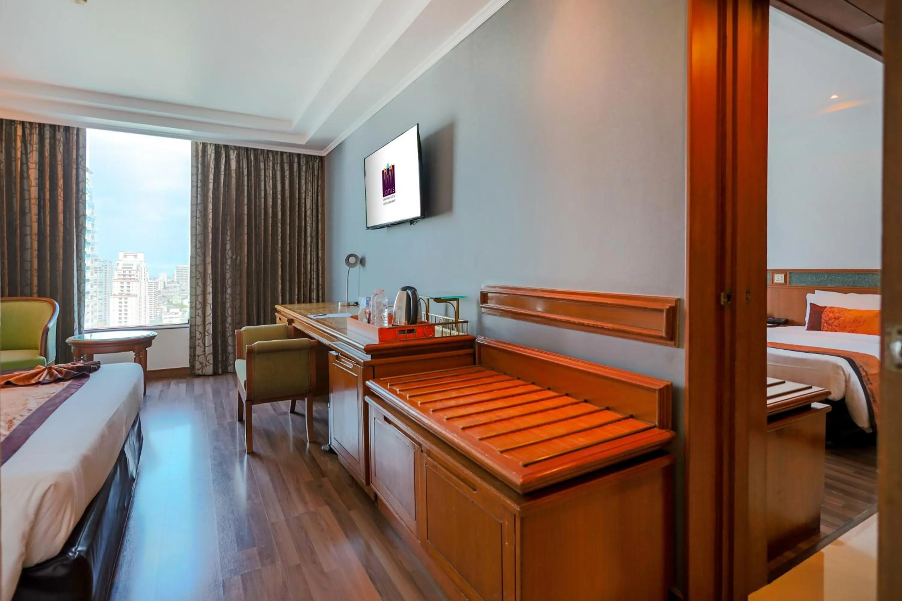 Bed in Bangkok Hotel Lotus Sukhumvit 33