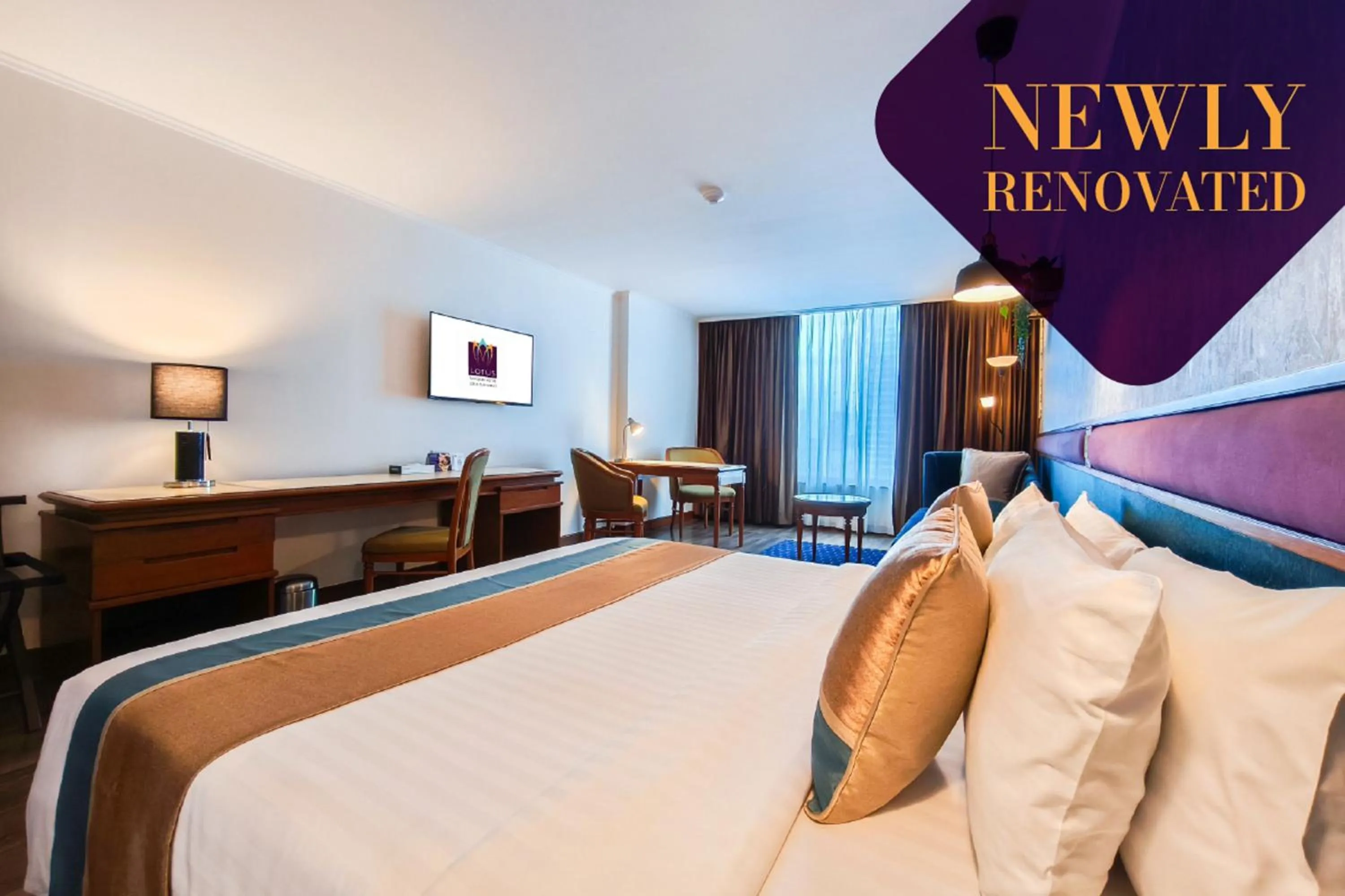 Bed in Bangkok Hotel Lotus Sukhumvit 33