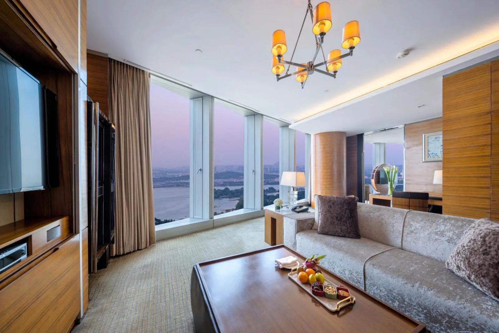 Living room in InterContinental Nanjing by IHG