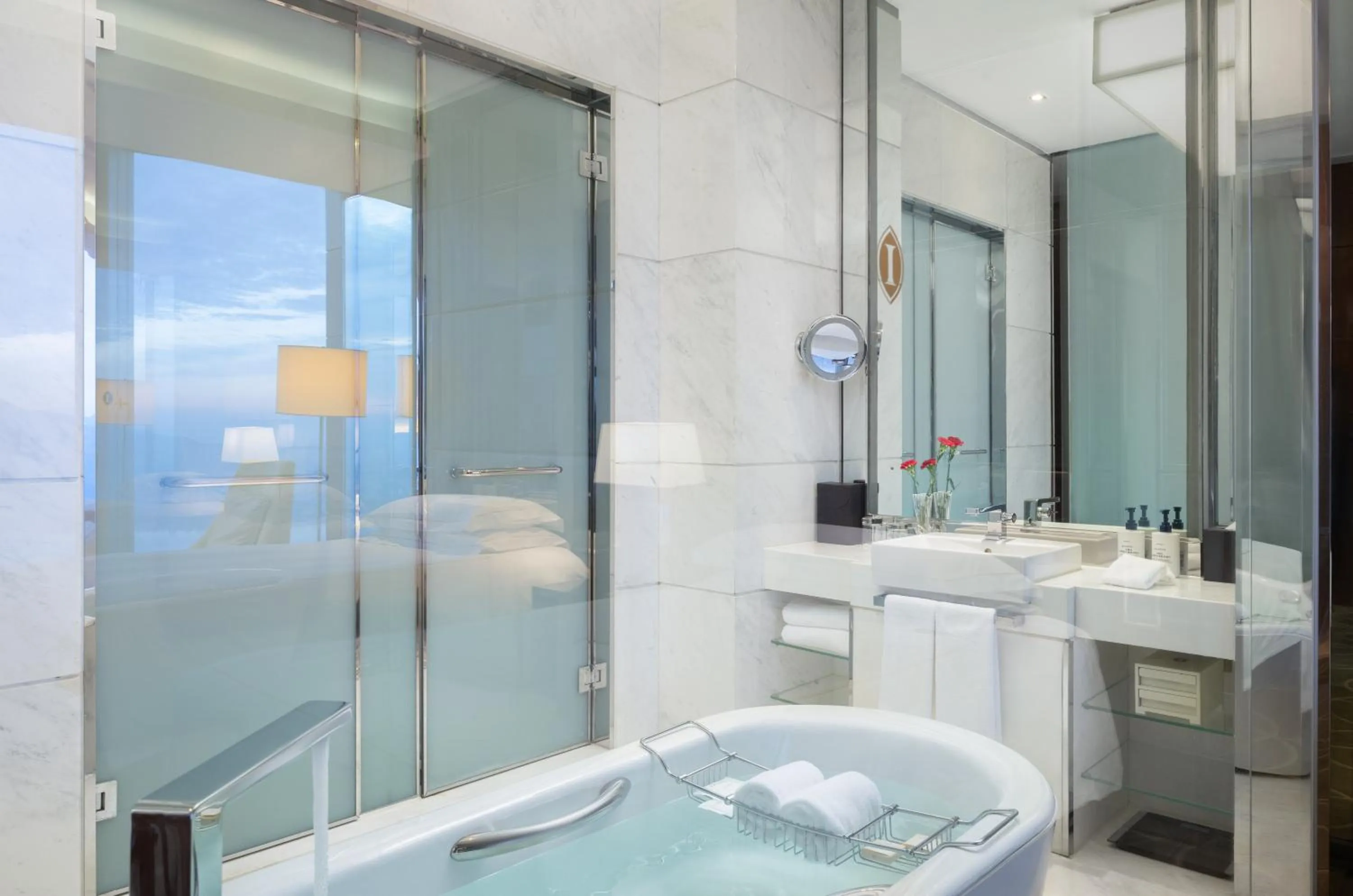Bathroom in InterContinental Nanjing by IHG