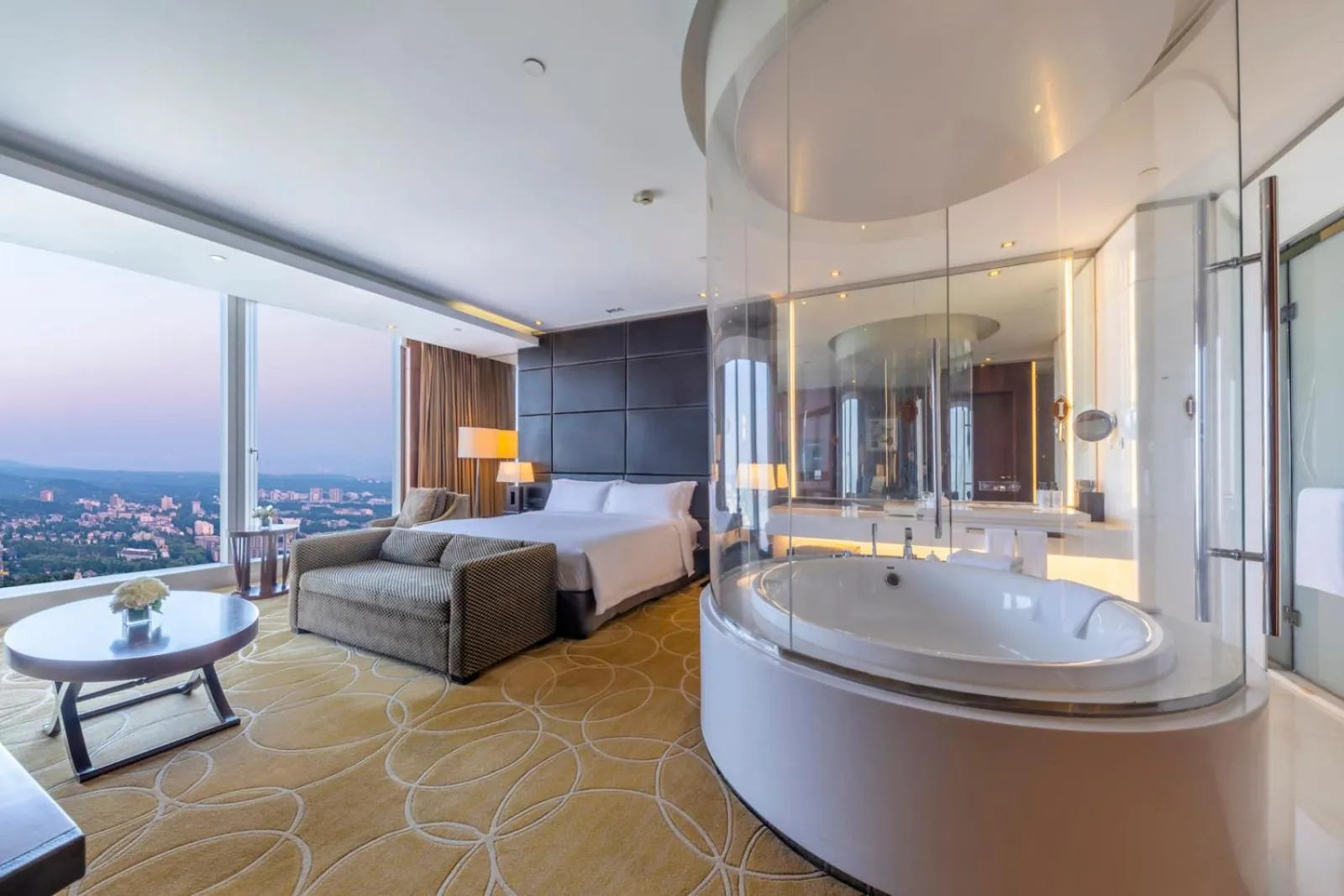 Bathroom, Bed in InterContinental Nanjing by IHG