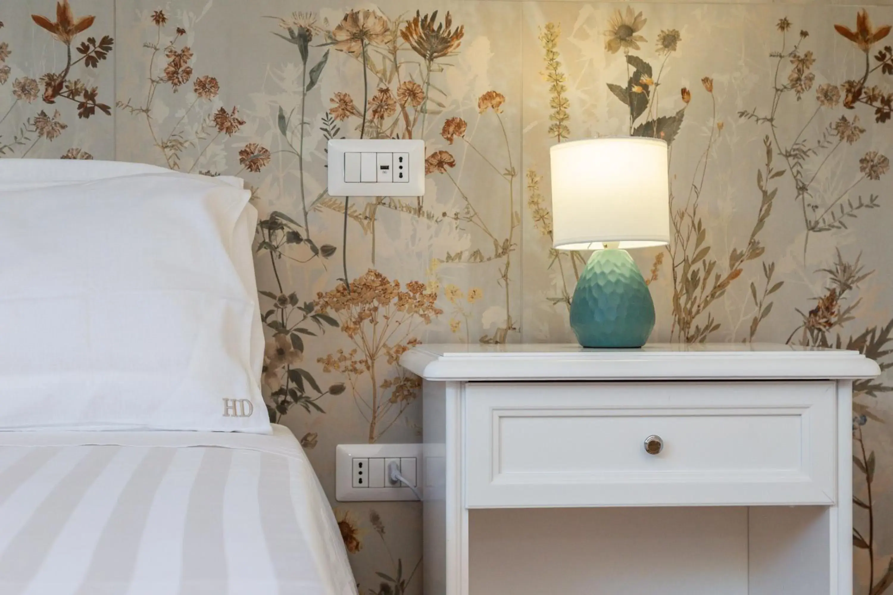 Decorative detail, Bed in Hotel Donatella Decorative detail, Bed in Hotel Donatella