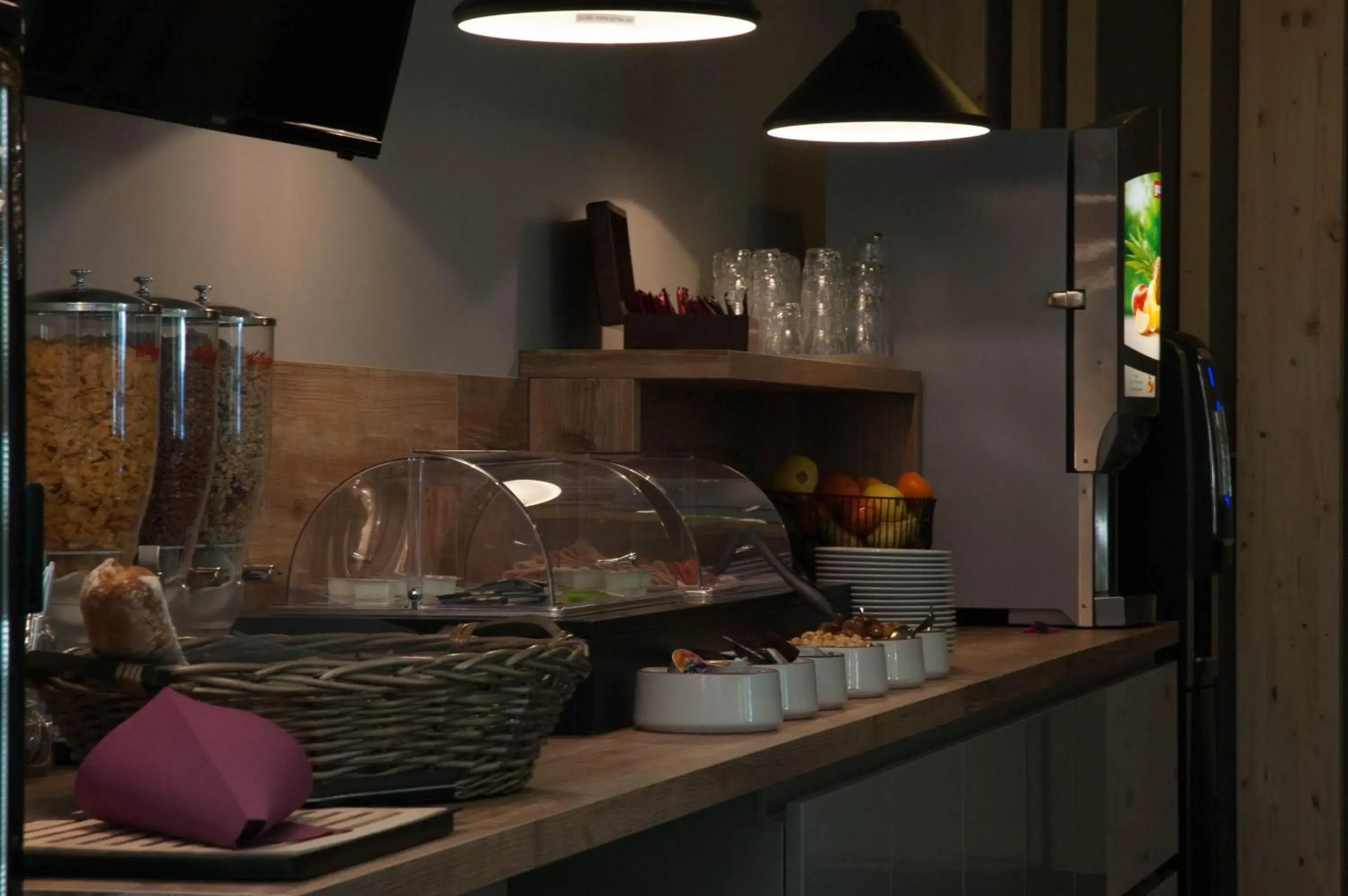 Buffet breakfast in Lagrange Aparthotel Montpellier Millénaire Buffet breakfast in Lagrange Aparthotel Montpellier Millénaire