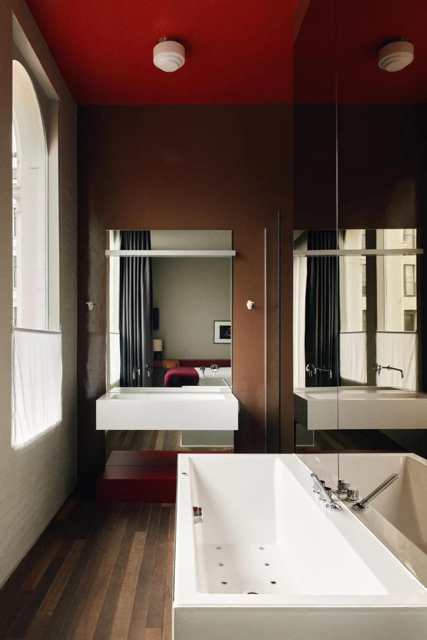 Bathroom, Bed in Hotel Pilar