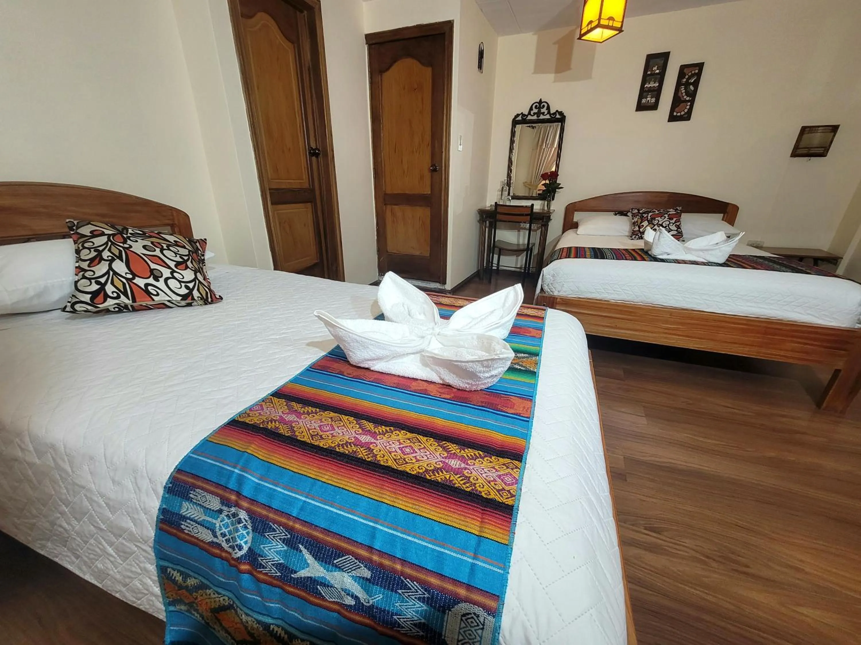 Bed in Mía Leticia B&B