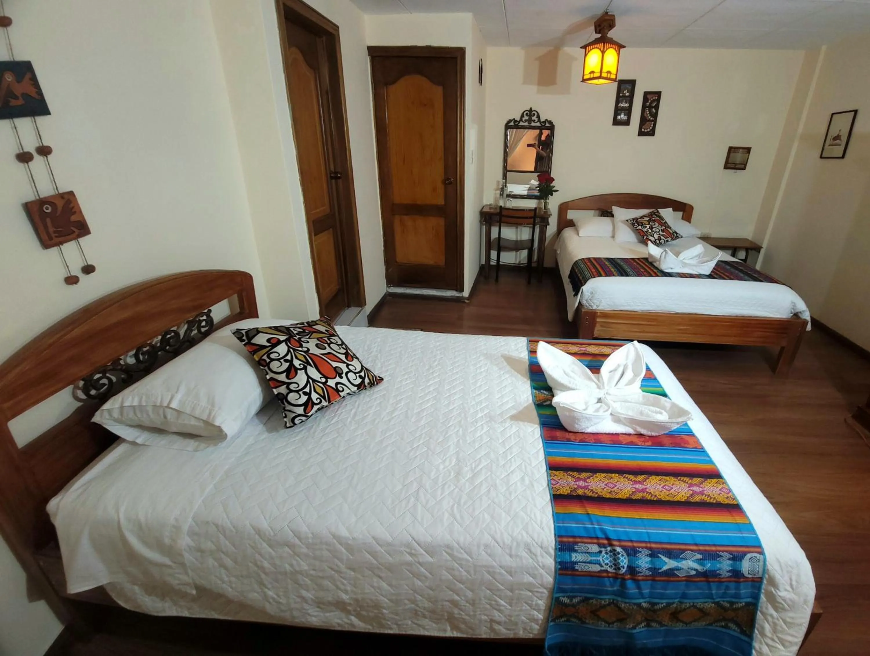 Bed in Mía Leticia B&B