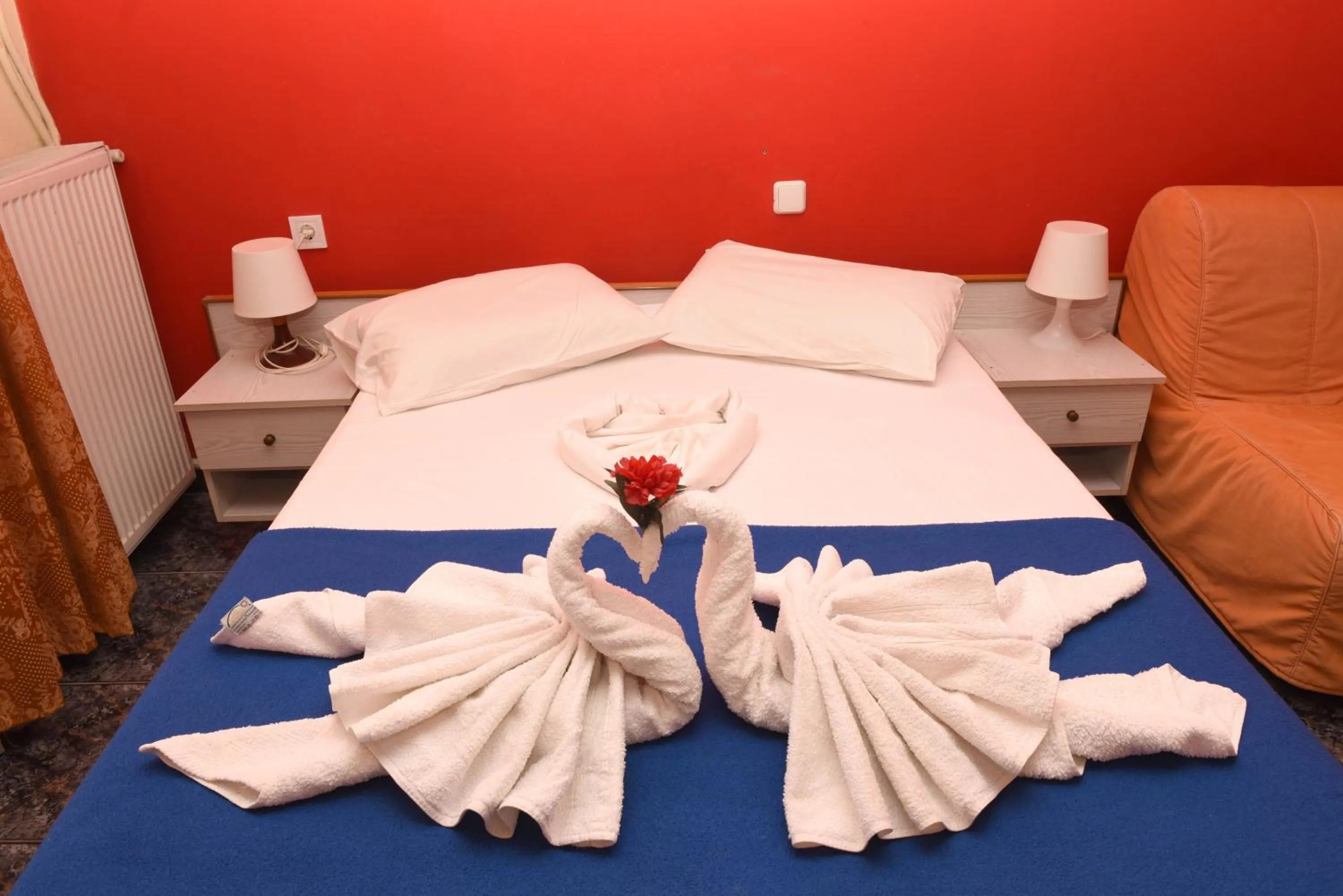 Bed in Hotel Dias Apartment