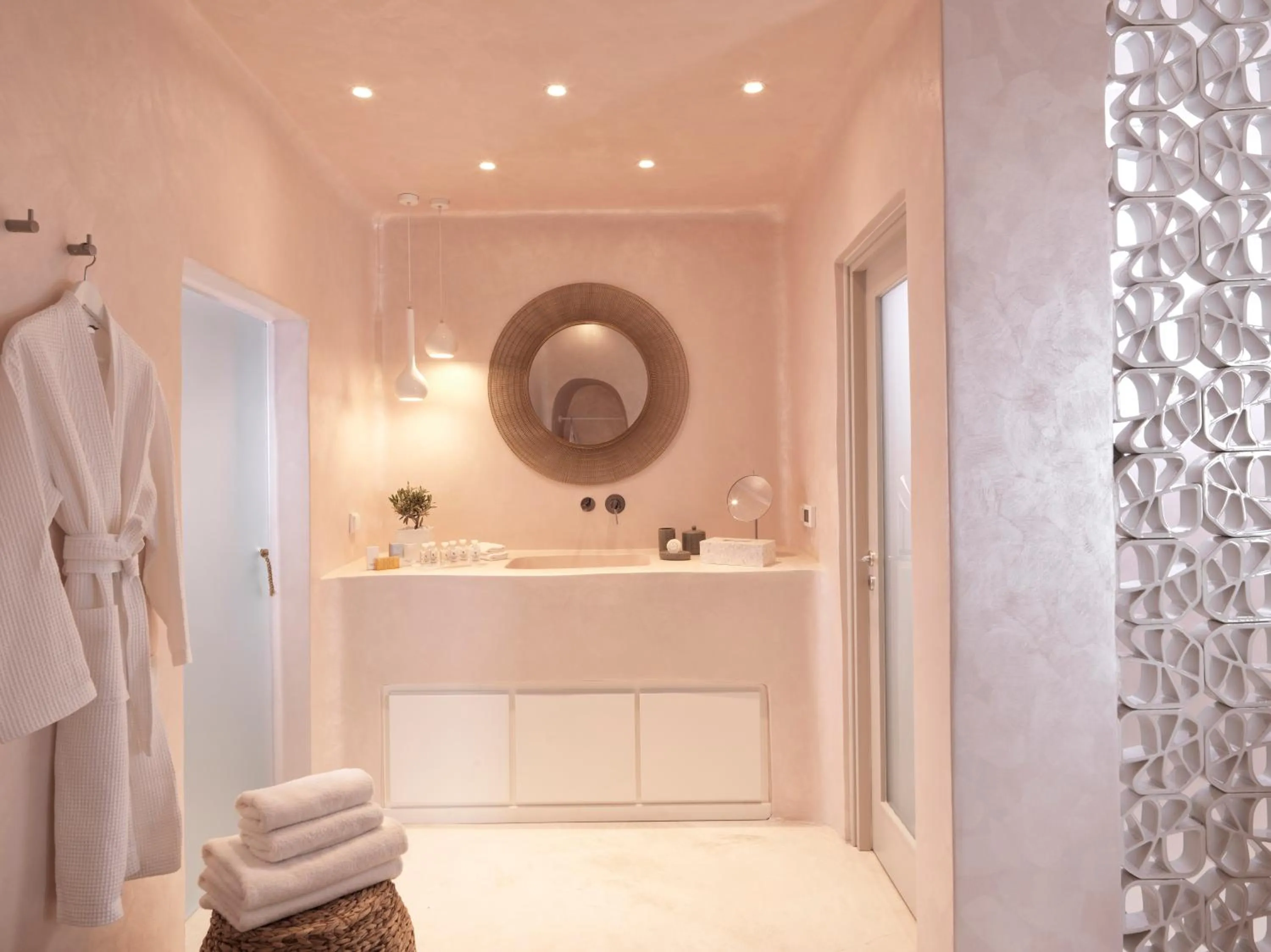 Bathroom in Astra Suites