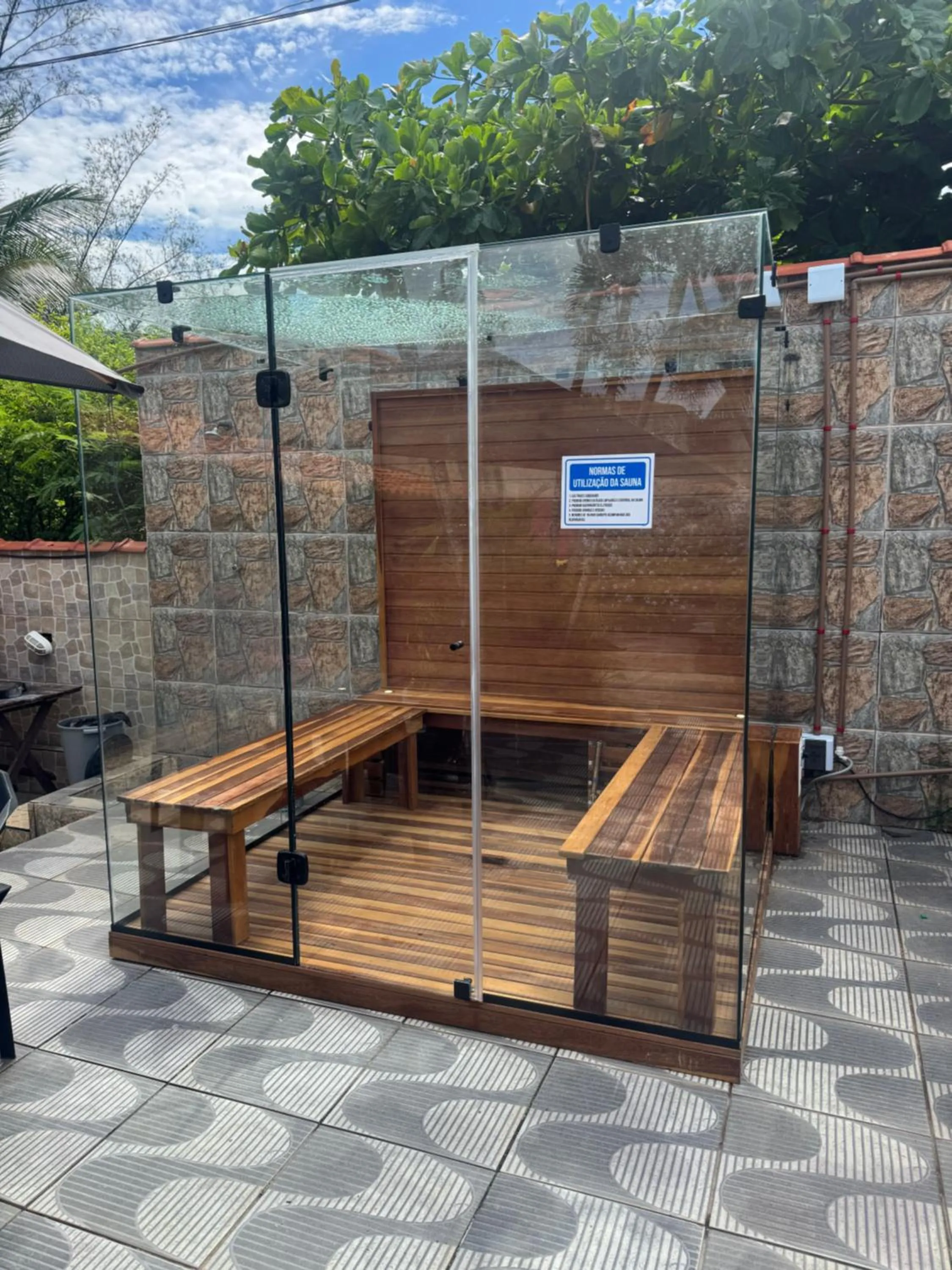 Steam room in Pousada Viva Mar