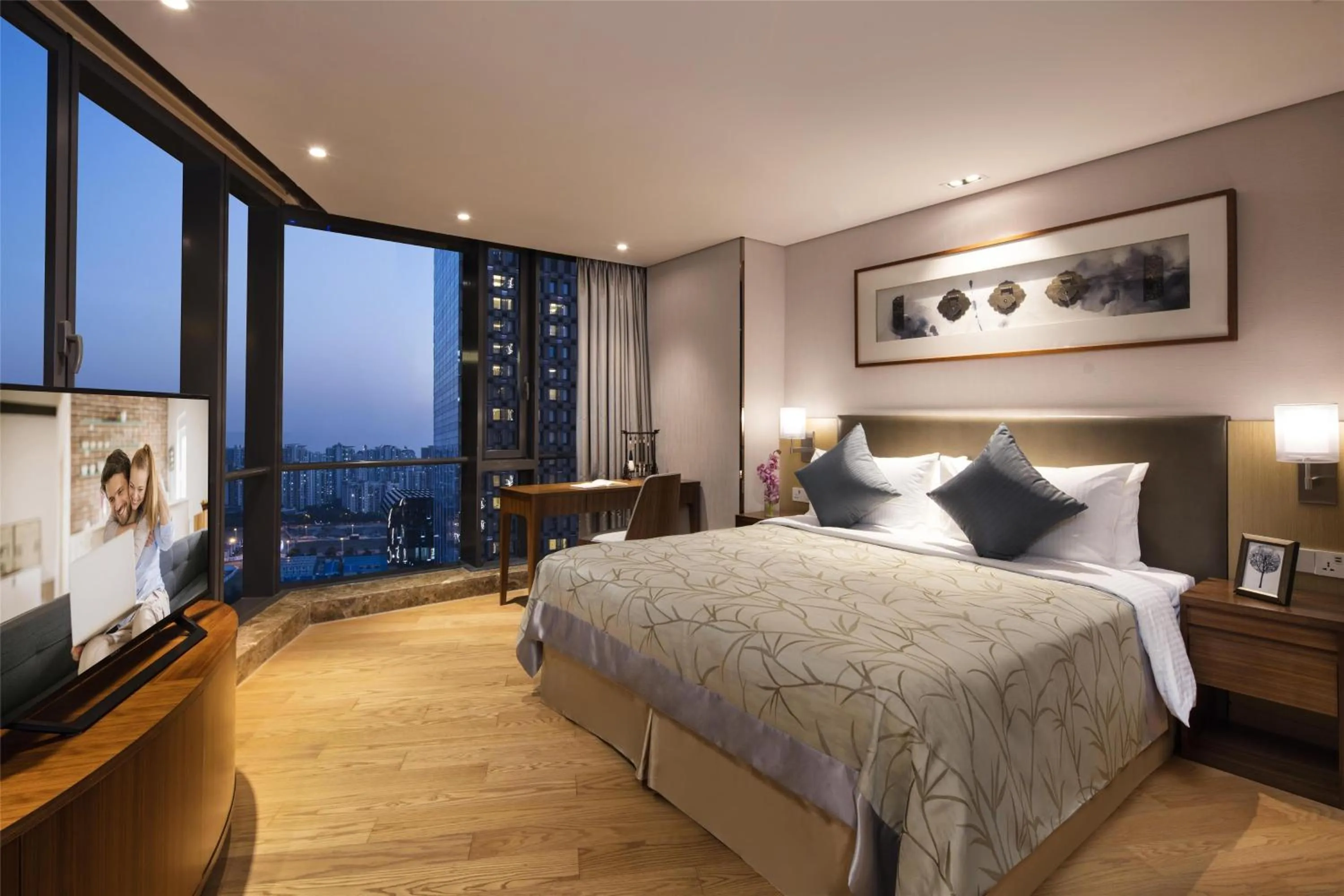 Bedroom, Bed in Somerset Baitang Suzhou