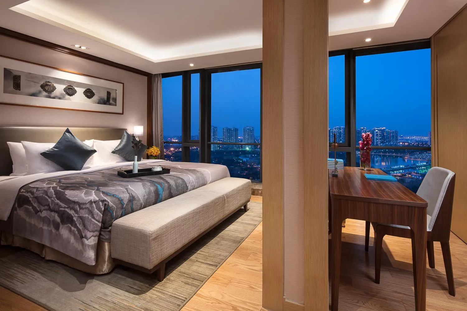 Bedroom, Bed in Somerset Baitang Suzhou