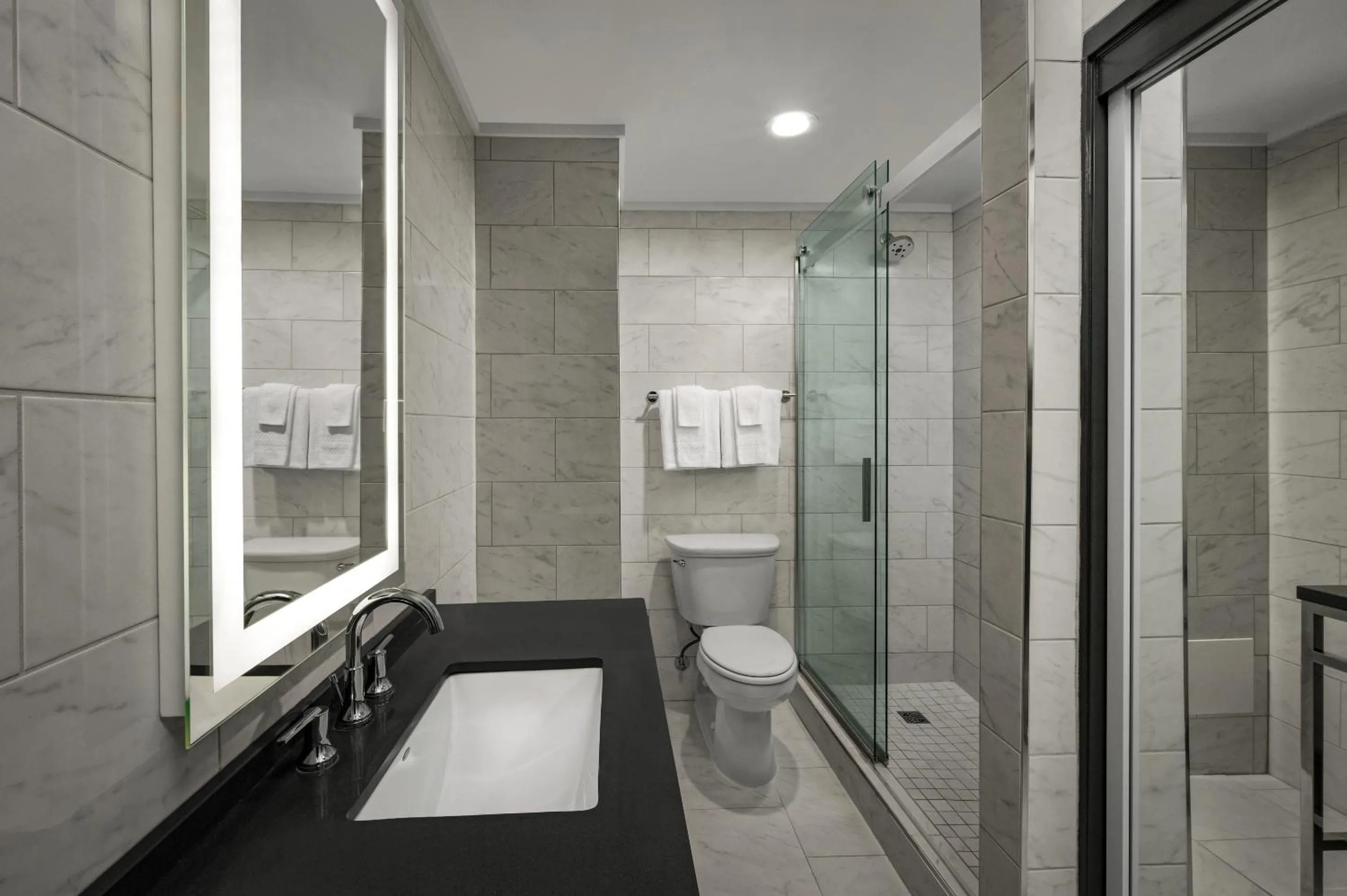 Bathroom in The Admiral, Downtown Historic District