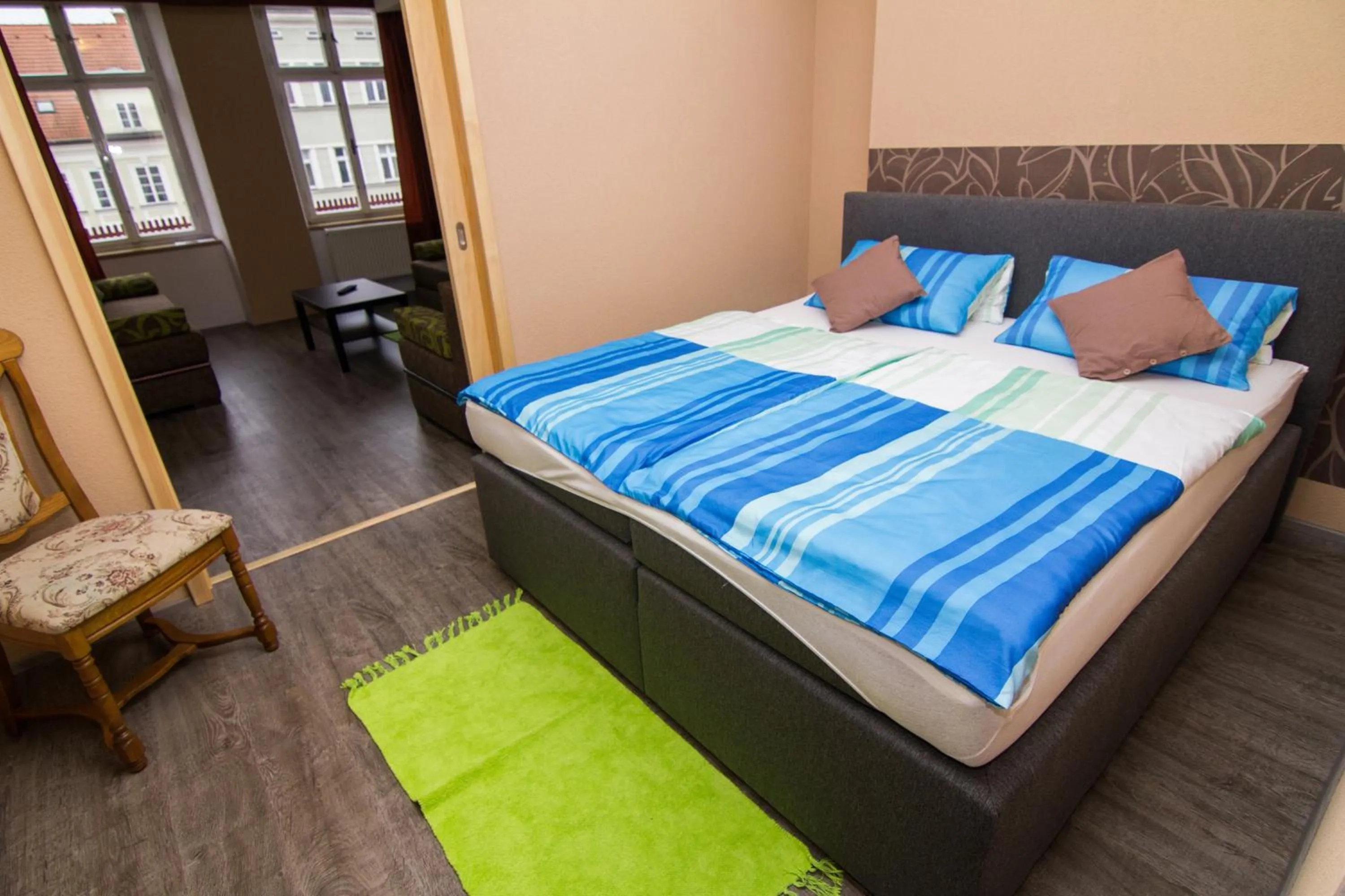 Decorative detail, Bed in Hotel Sokolský Dům