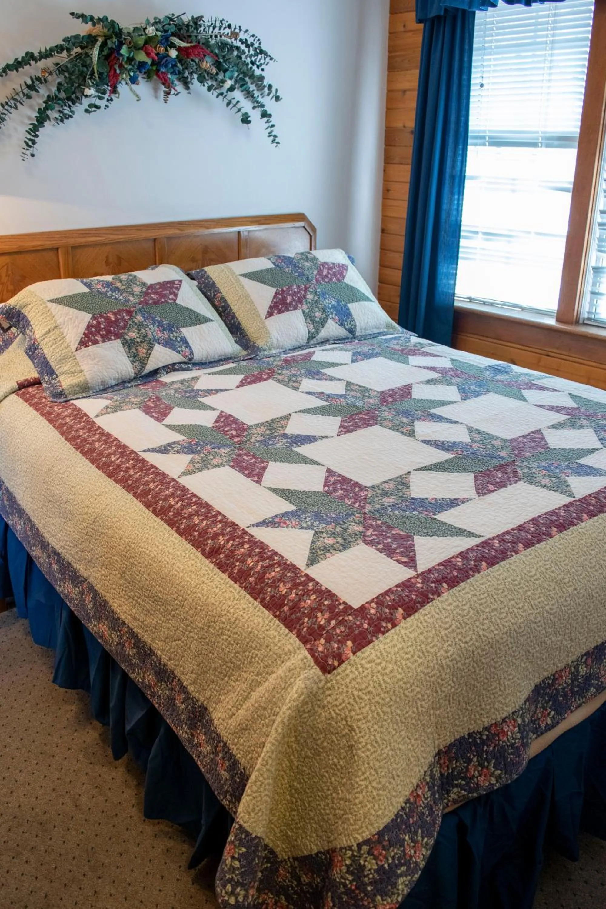 Bed in Crandell Mountain Lodge