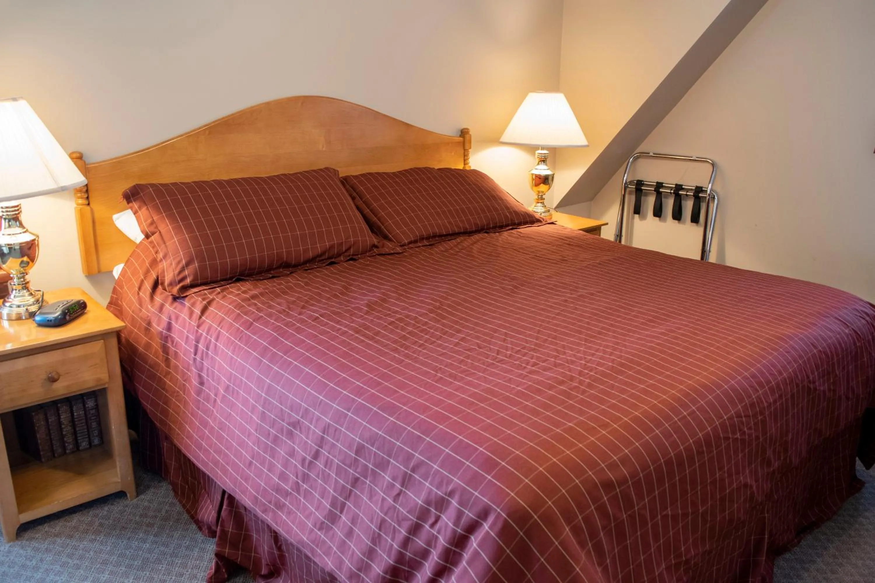 Bed in Crandell Mountain Lodge