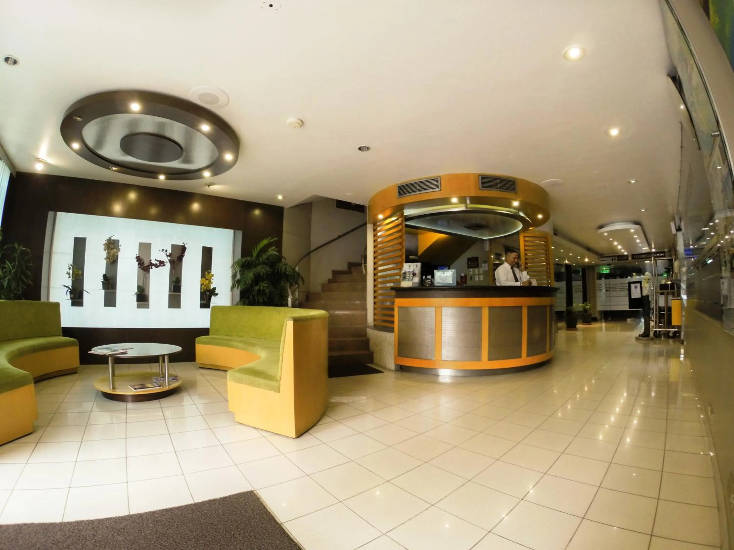 Lobby or reception in GH Alexander Hotel