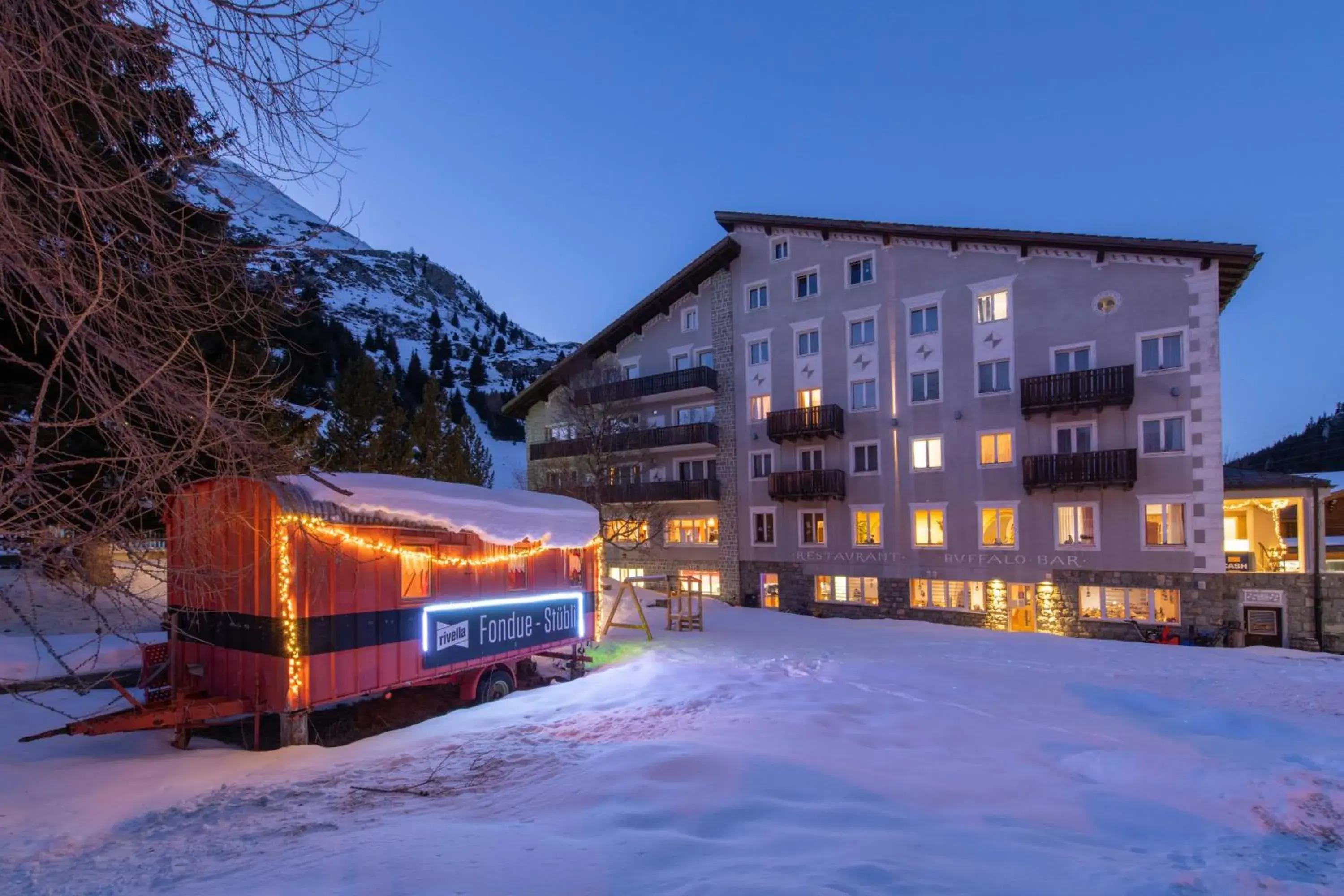 Property building in Hotel Grischuna Property building in Hotel Grischuna