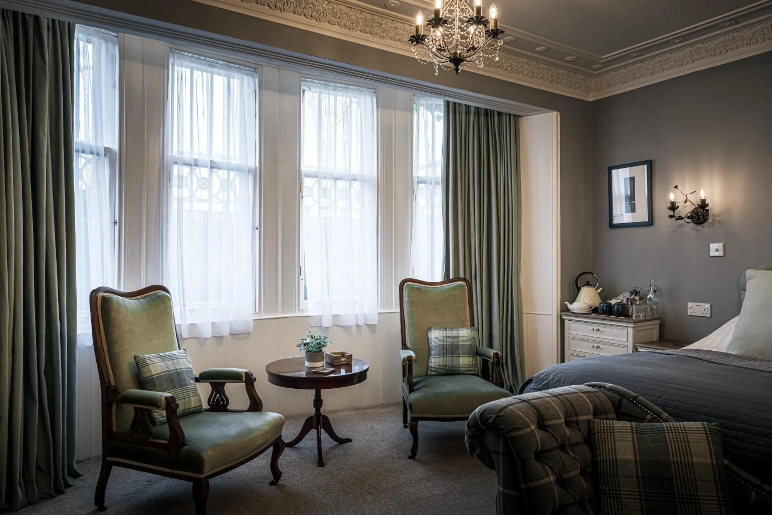 Seating area in The Alamo Guest House