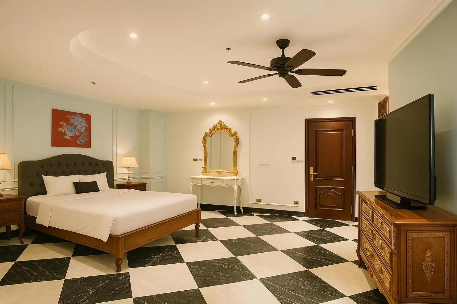 Bed in Sam Royal Apartment