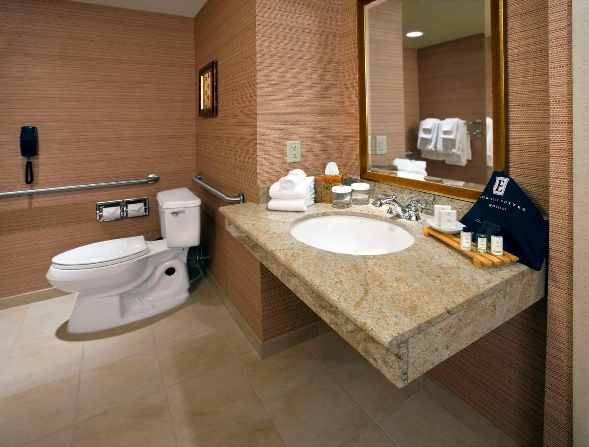 Bathroom in Embassy Suites Loveland Conference Center