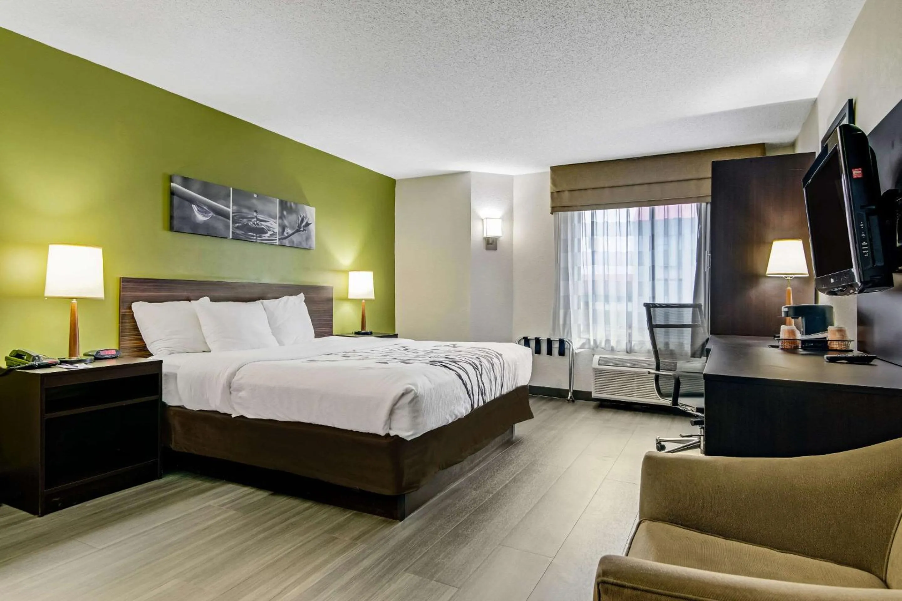 Bedroom, Bed in Sleep Inn near I-80 and I-94