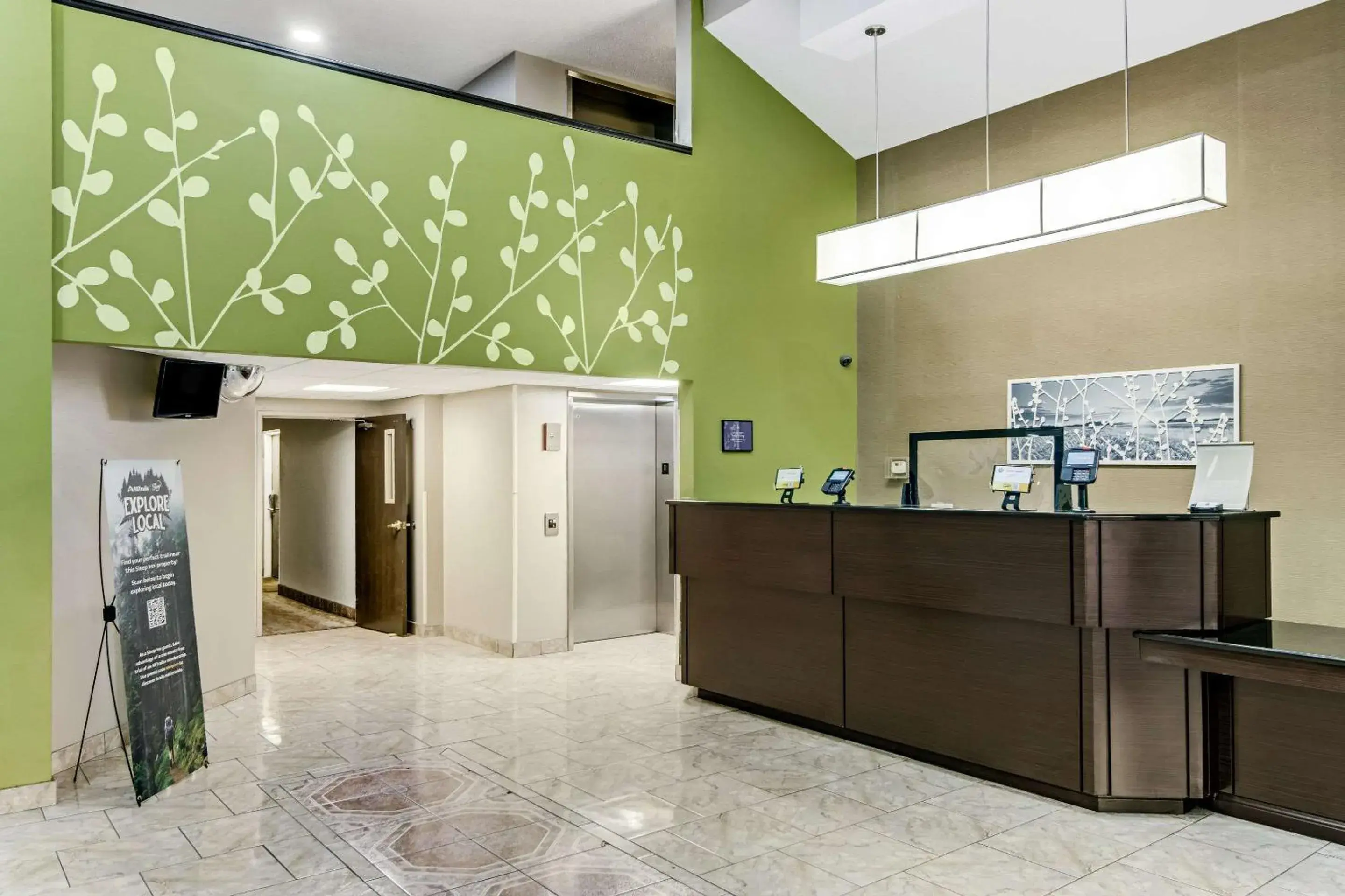 Lobby or reception in Sleep Inn near I-80 and I-94 Lobby or reception in Sleep Inn near I-80 and I-94