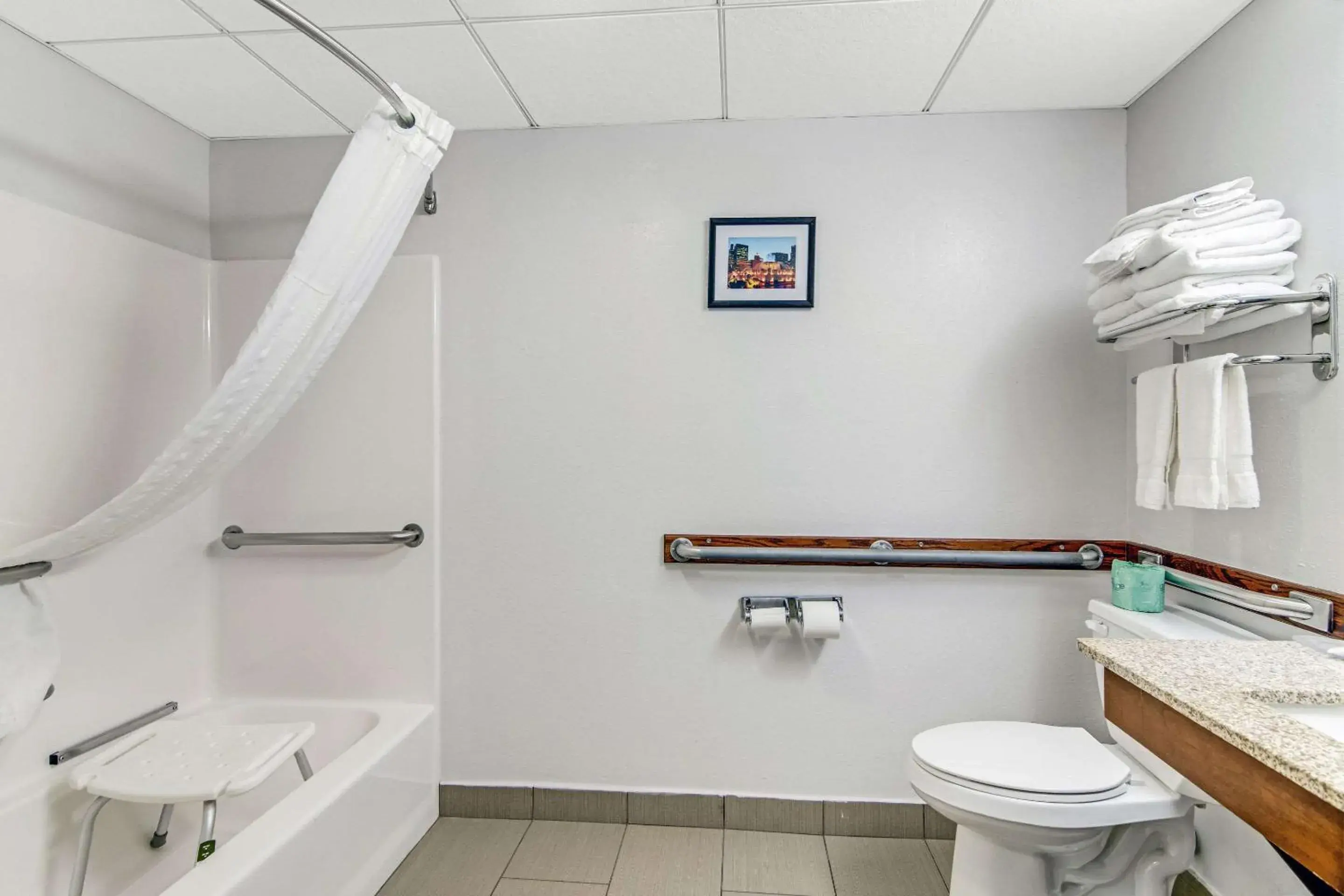 Bedroom in Comfort Suites near I-80 and I-94 Bedroom in Comfort Suites near I-80 and I-94