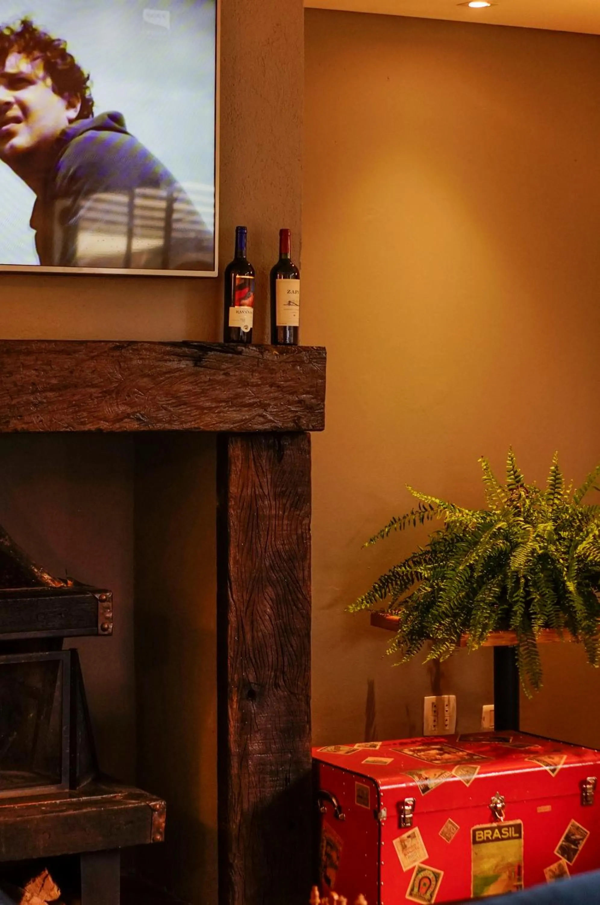 Living room in Pousada Constellation Lodge