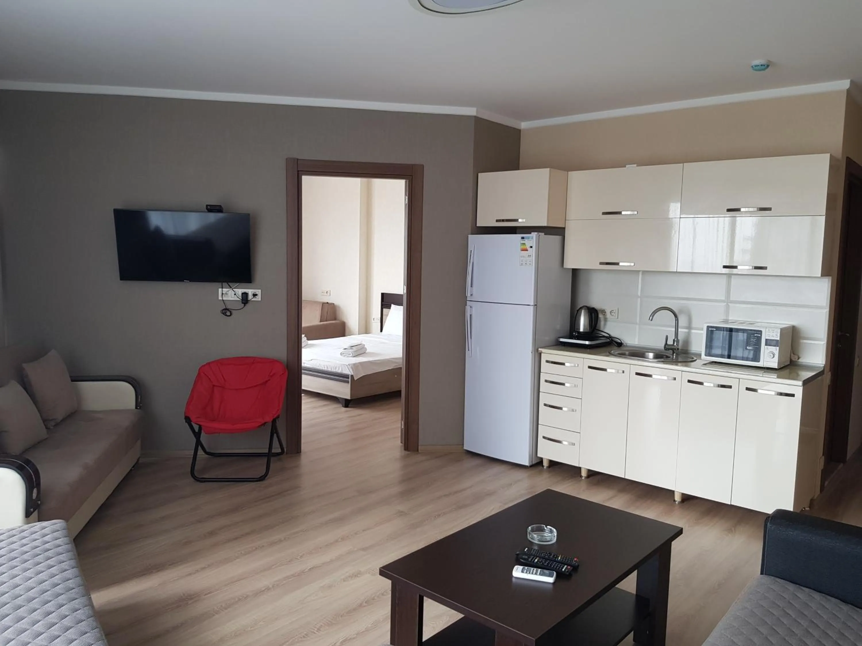 Living room, Bed in Viva Blue Batumi