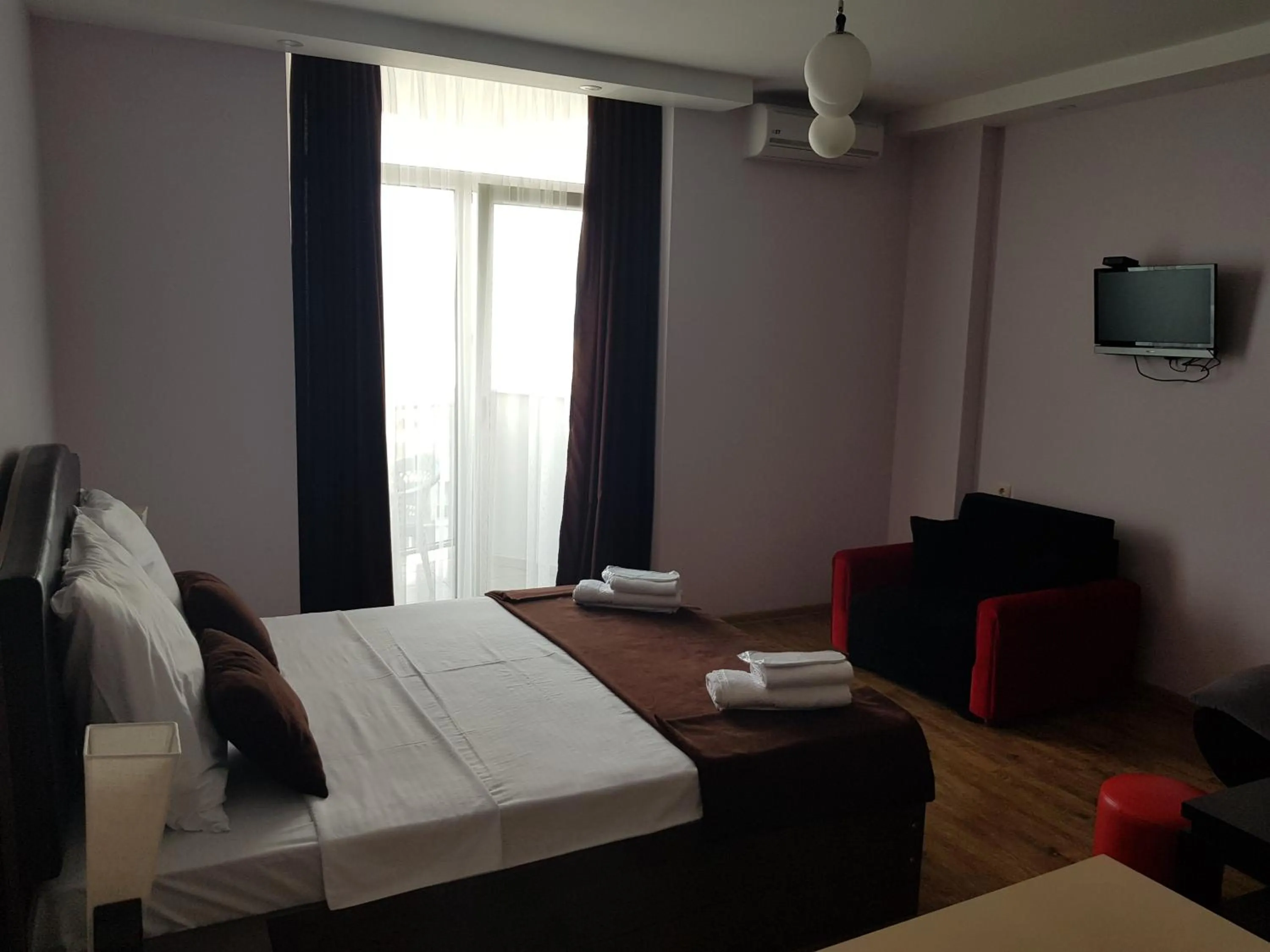 Living room, Bed in Viva Blue Batumi